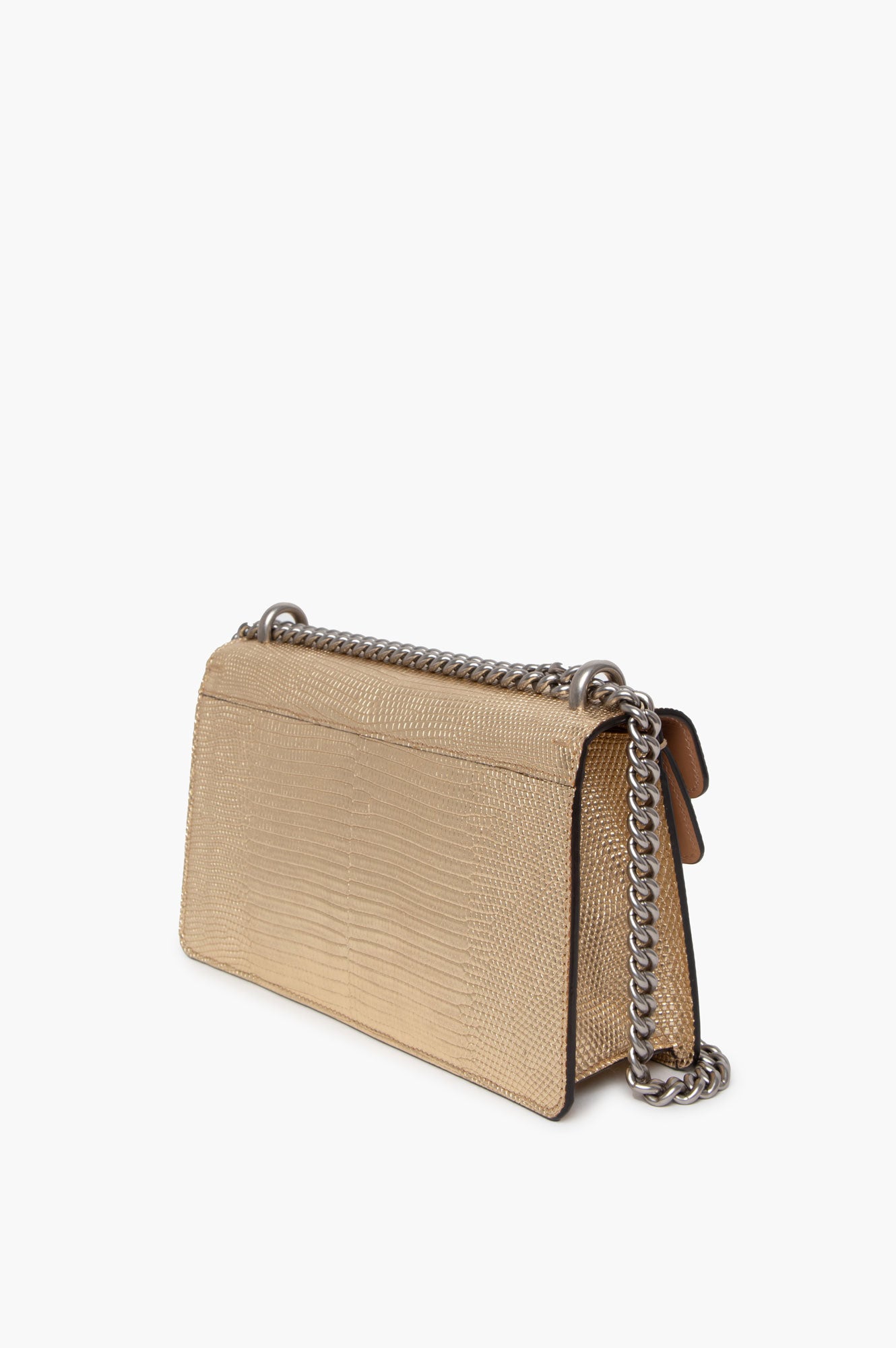 Gucci Gold Lizard Dionysus Small Shoulder Bag