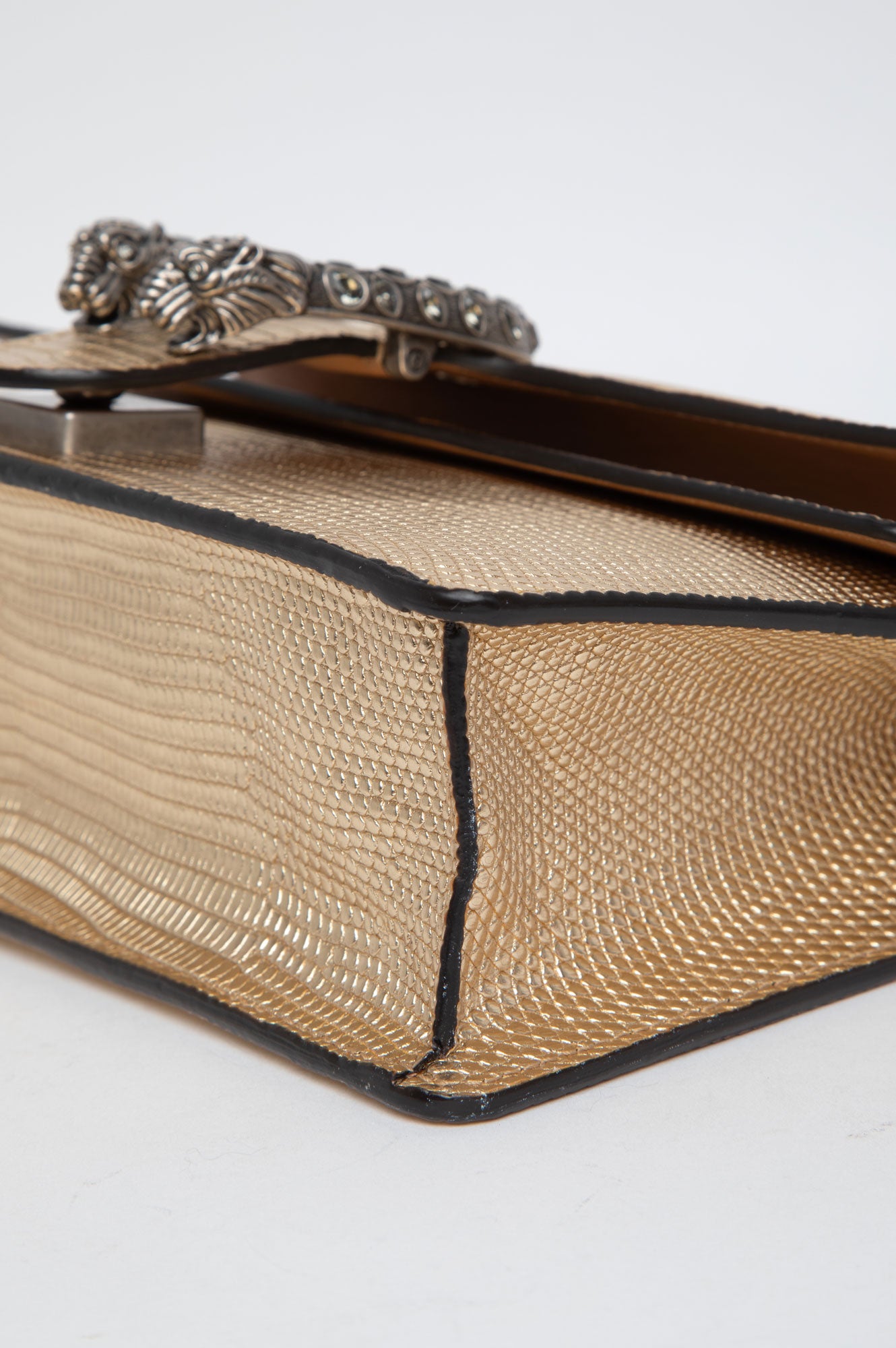 Gucci Gold Lizard Dionysus Small Shoulder Bag