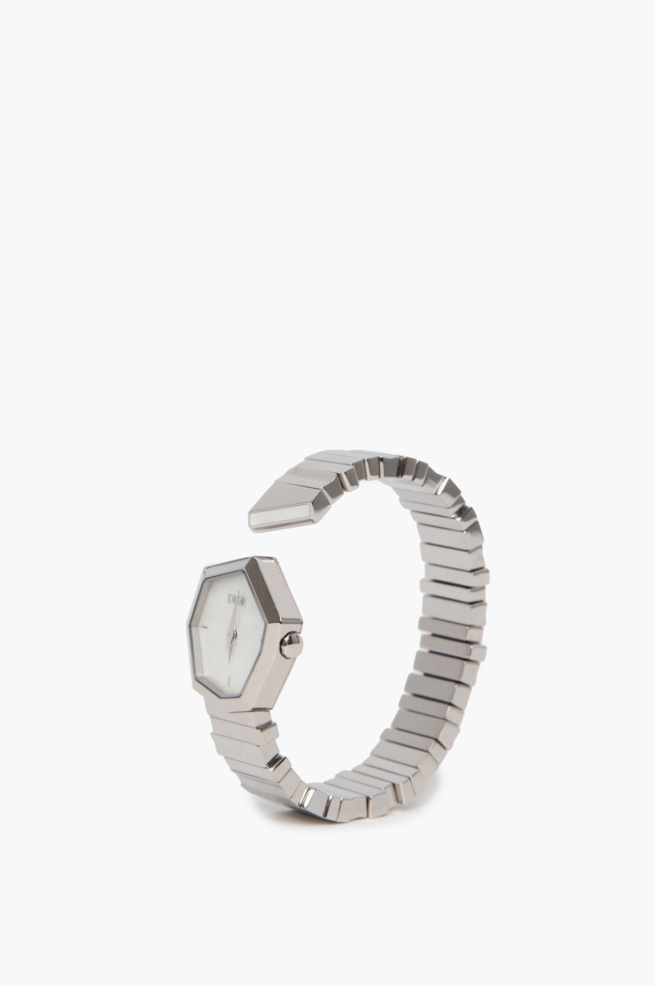 Christian Dior Mother of Pearl Dial Silver Steel Watch