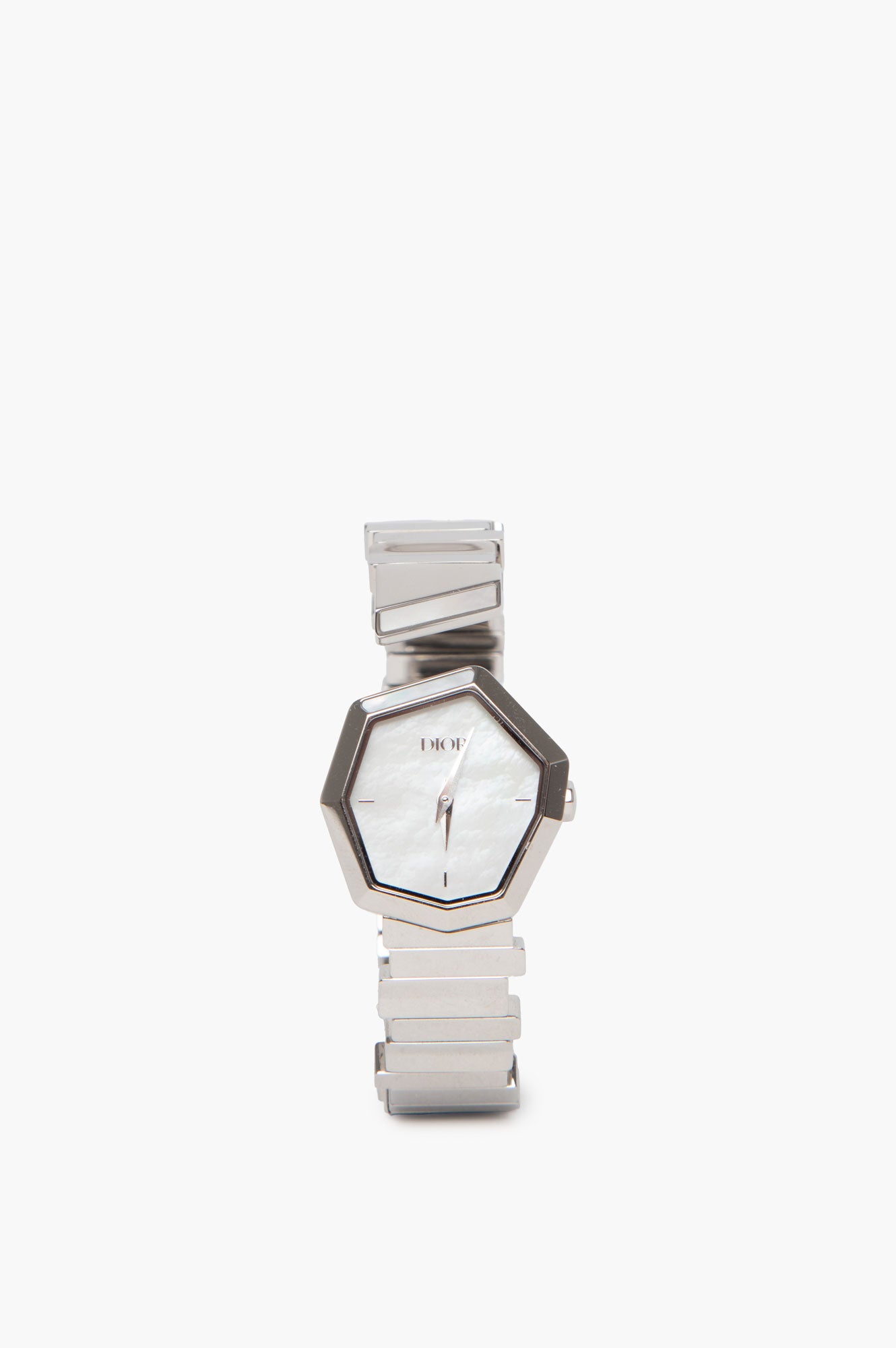 Christian Dior Mother of Pearl Dial Silver Steel Watch