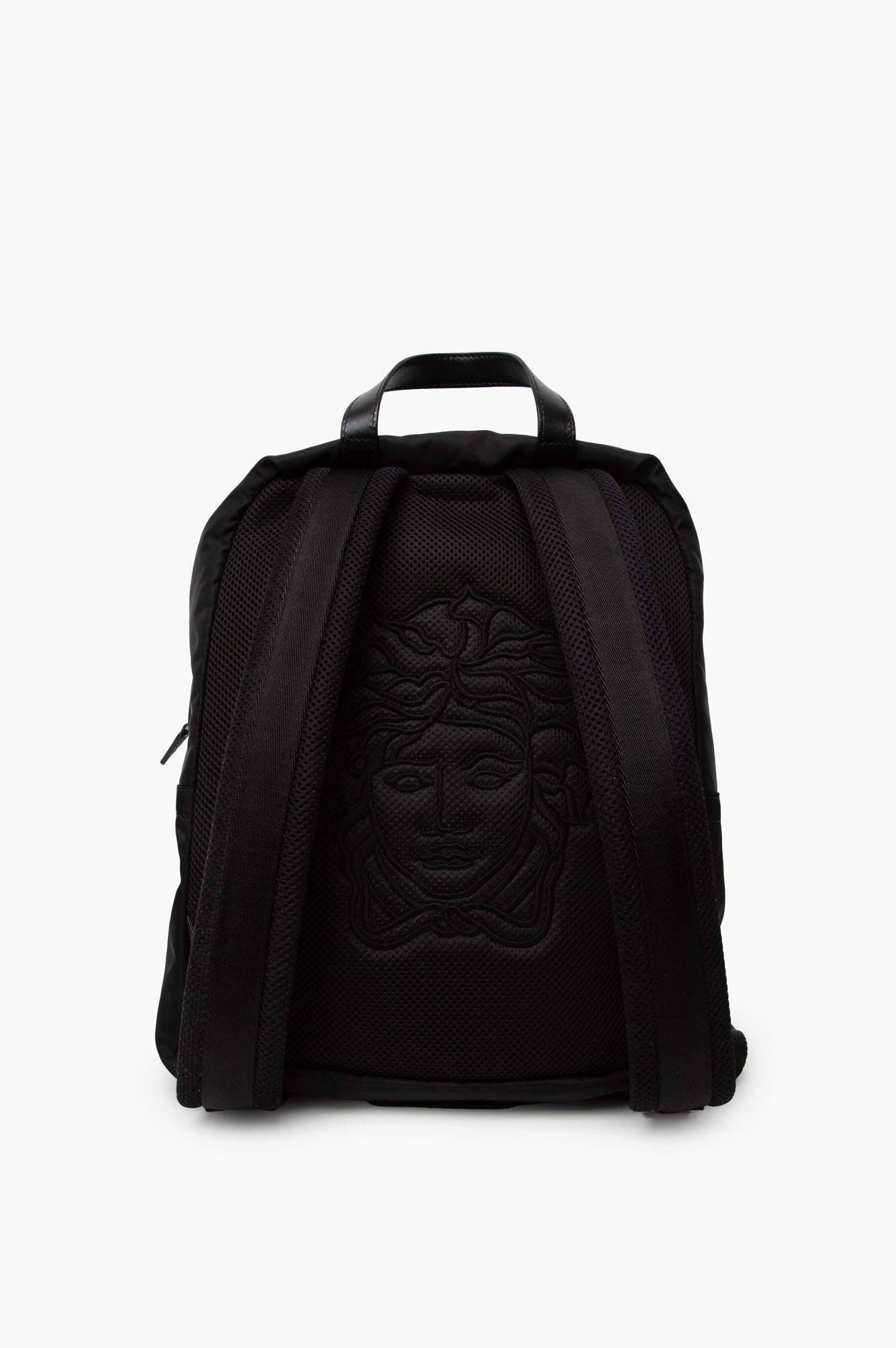 Versace Black Nylon Medusa Backpack