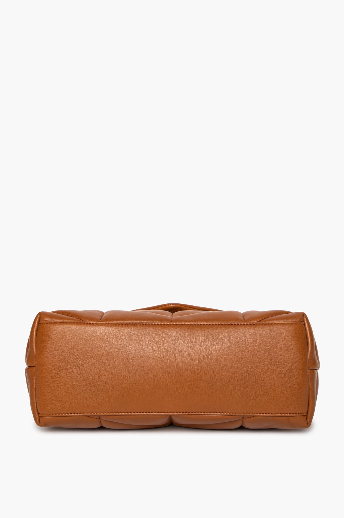 Saint Laurent Honey Brown Lambskin Medium Loulou Puffer Bag