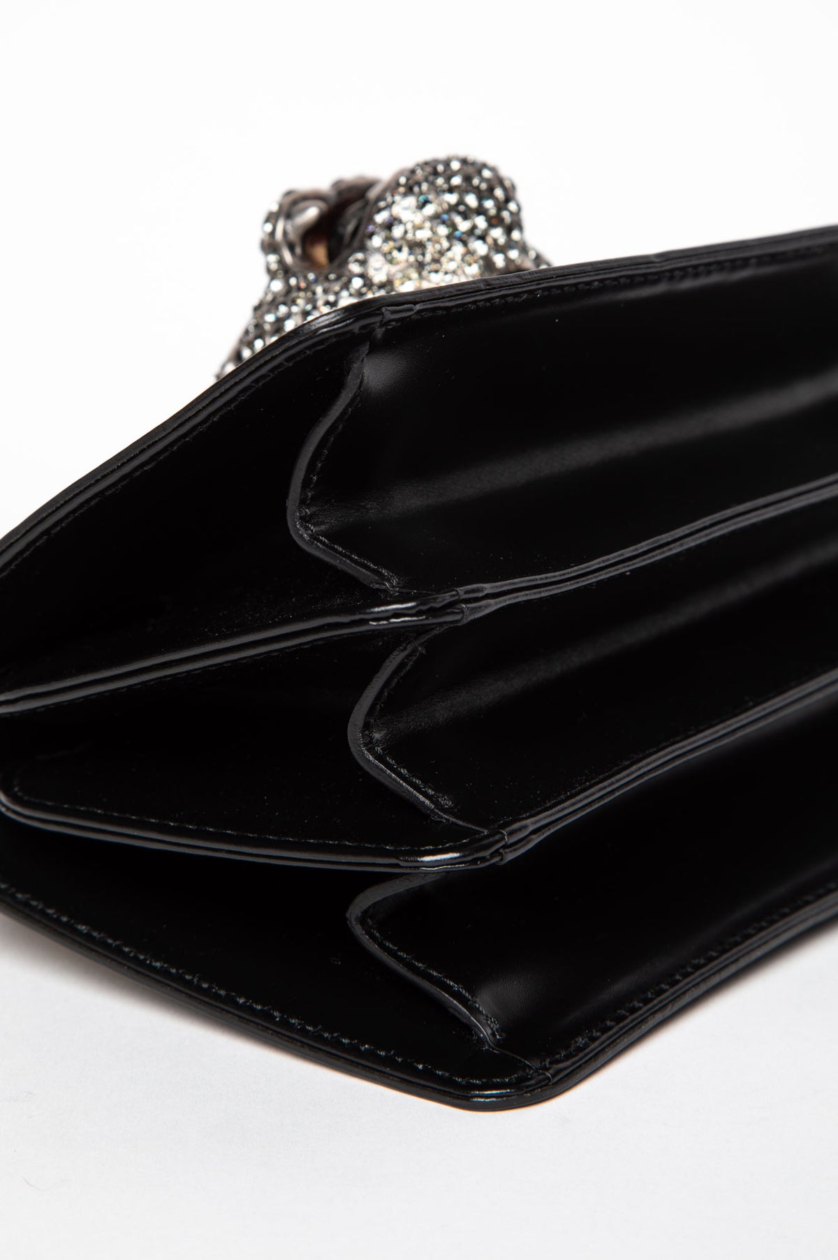 Gucci Black Calfskin Bamboo Mini Thiara Top Handle Bag