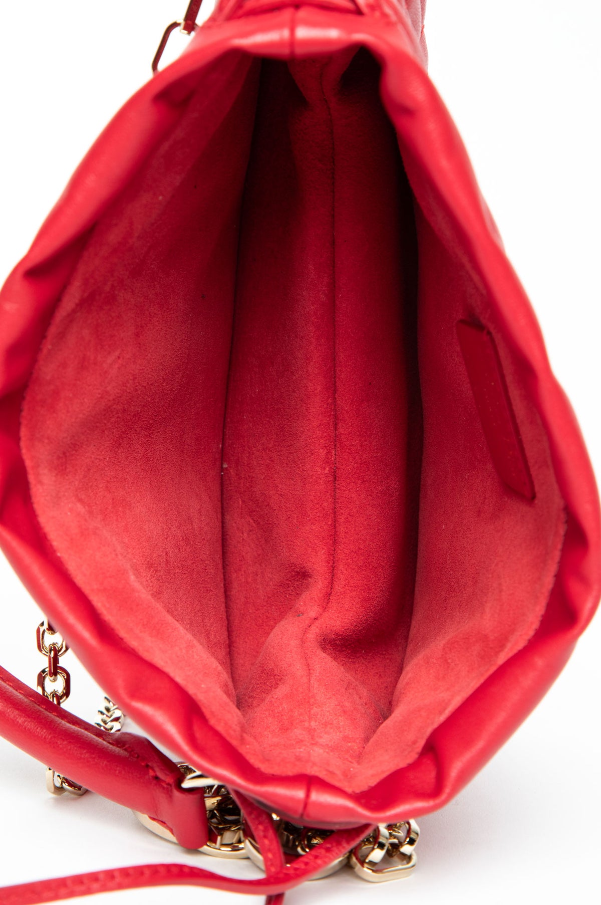 Christian Dior Red Leather Cannage Milly Mini Bag