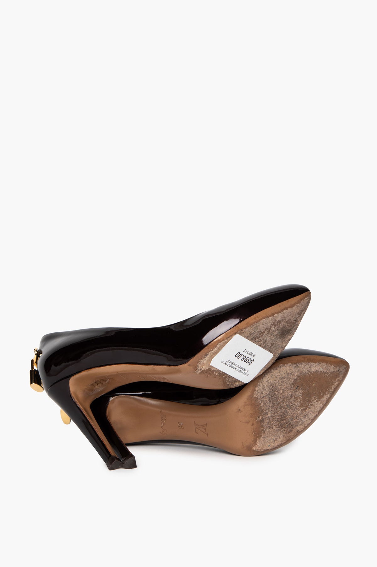 Louis Vuitton Amarante Vernis Lock Me Pumps Size 36