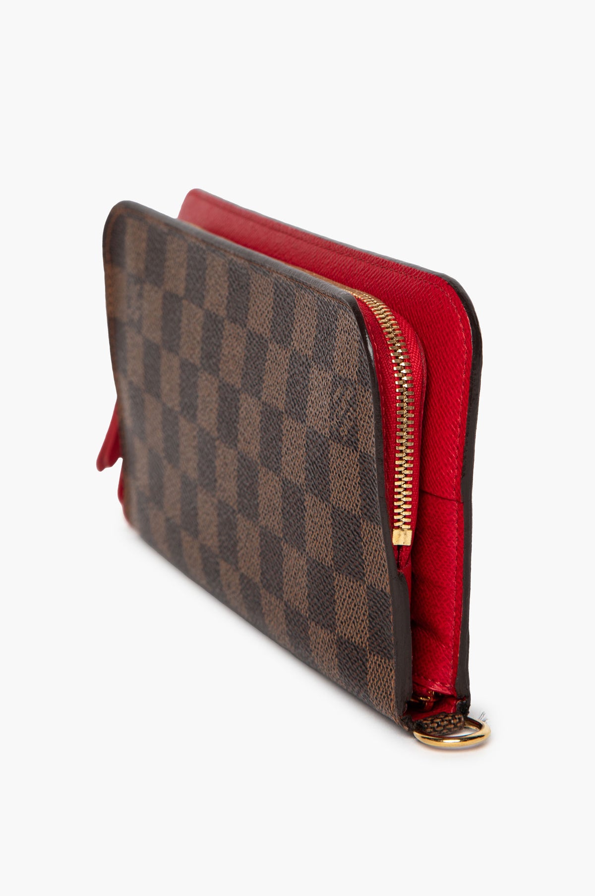 Louis Vuitton Damier Ebene Rouge Taiga Insolite Wallet