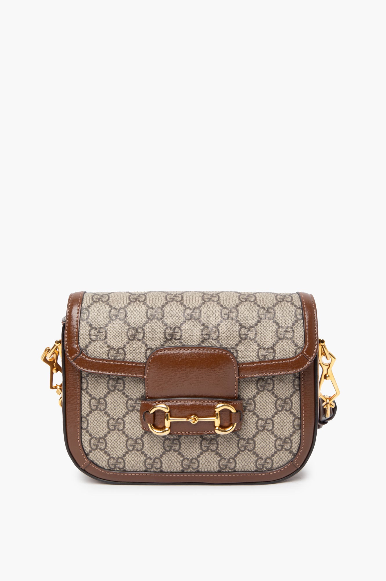 Gucci Brown 1955 Horsebit GG Supreme Size Mini Bag