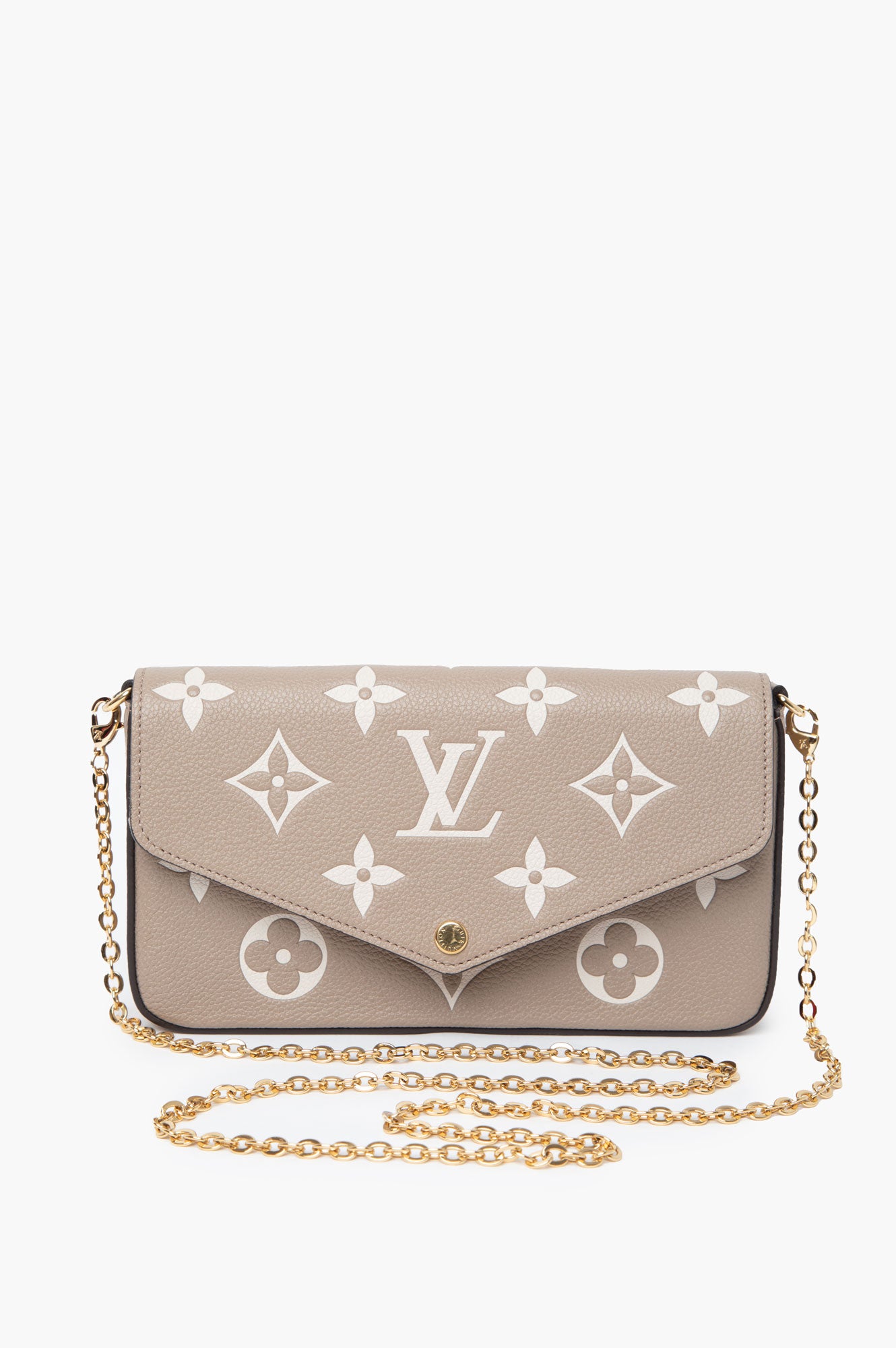 Louis Vuitton Beige Felicie Pochette Bag