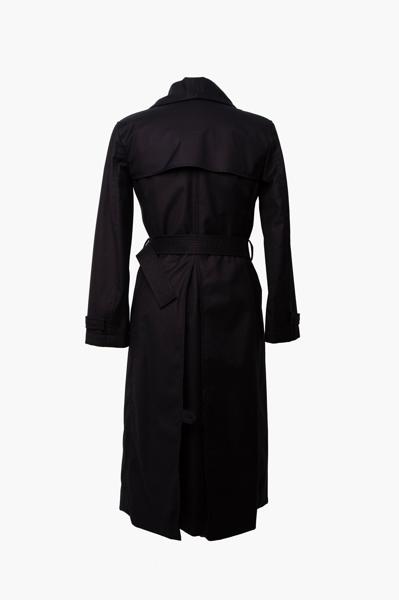 Hermes Black Trench Coat 36