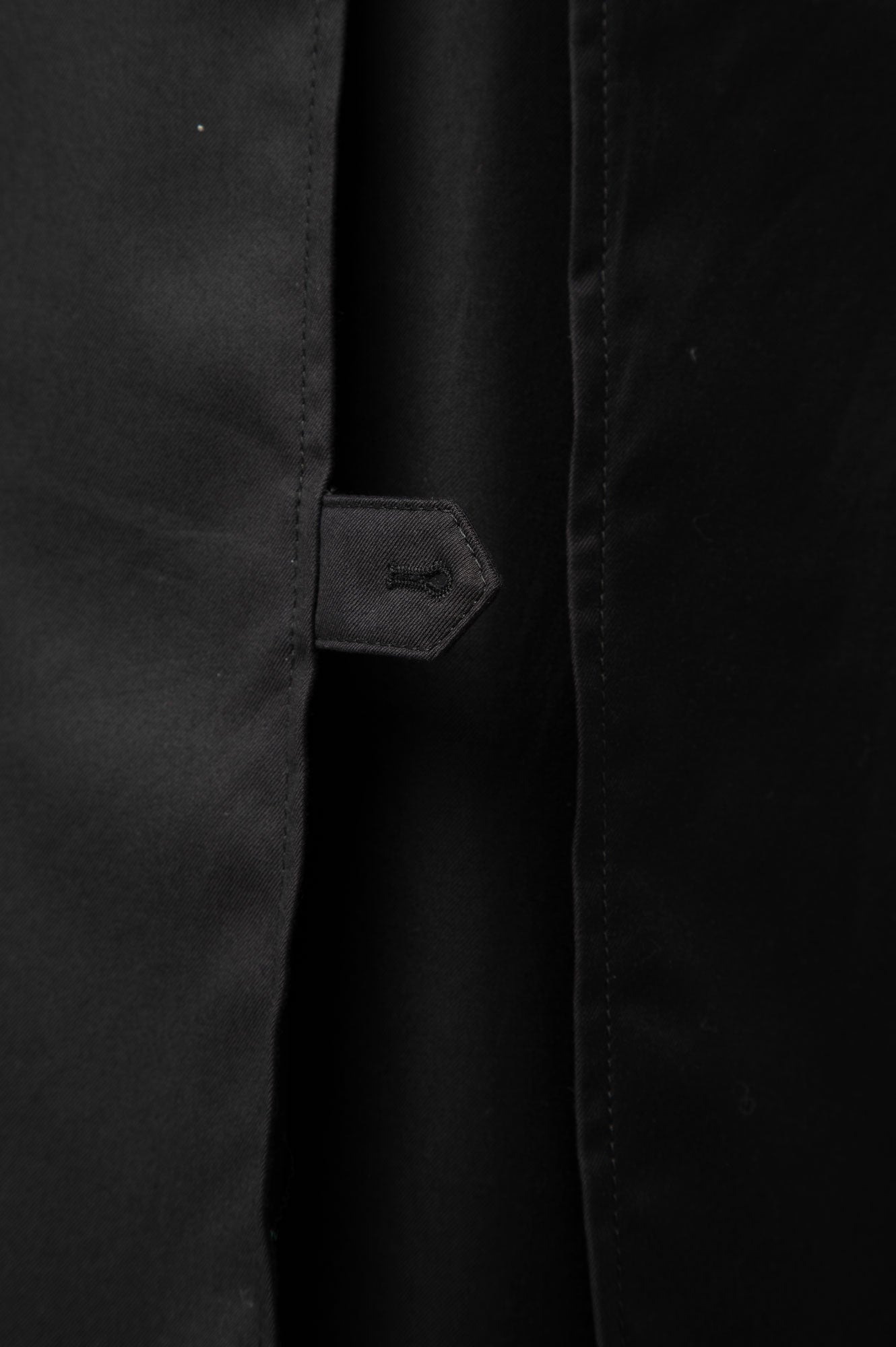 Hermes Black Trench Coat 36