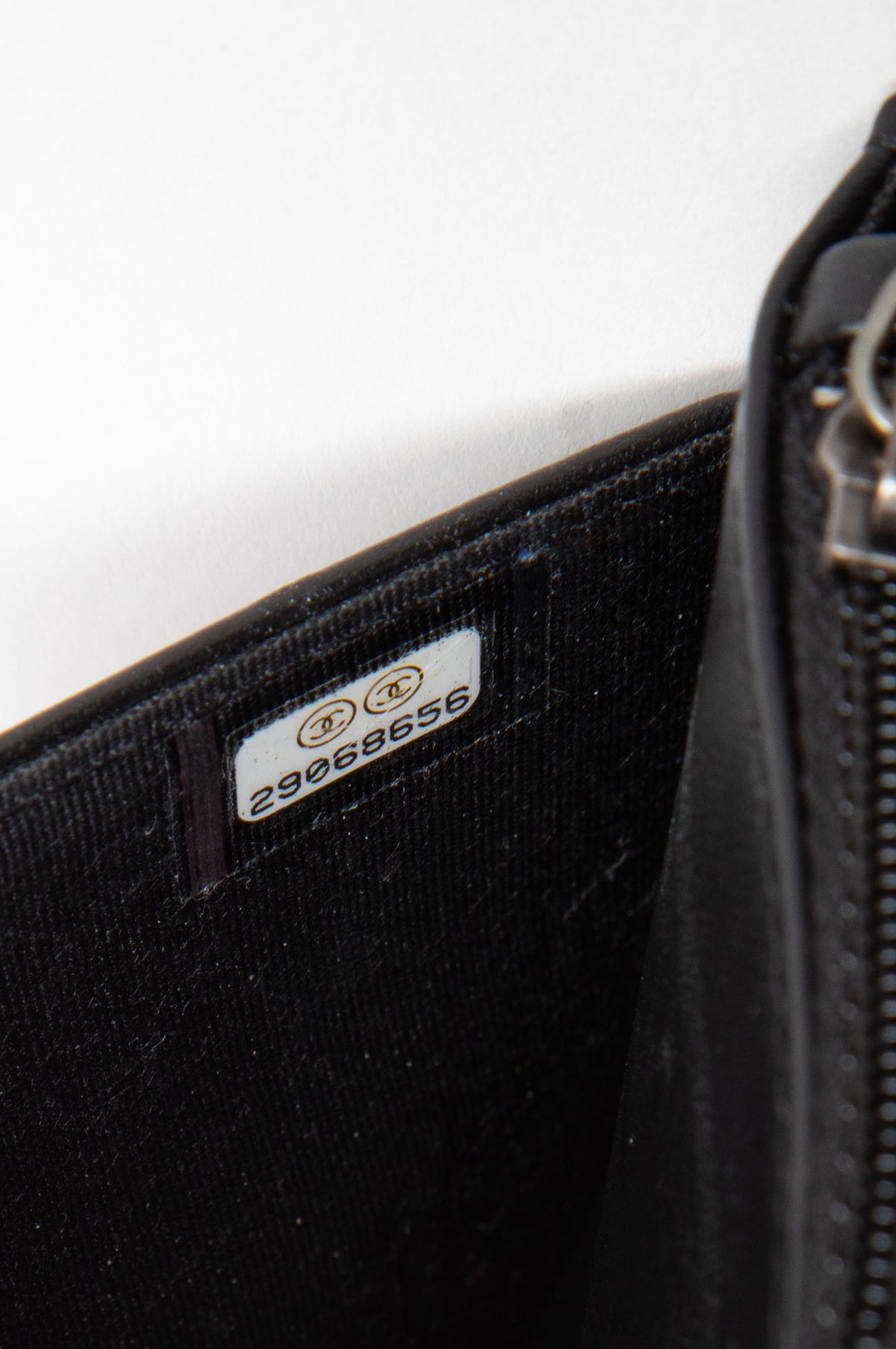 Chanel Black Chevron Quilted Caviar Antiqued Silver Hardware Boy WOC