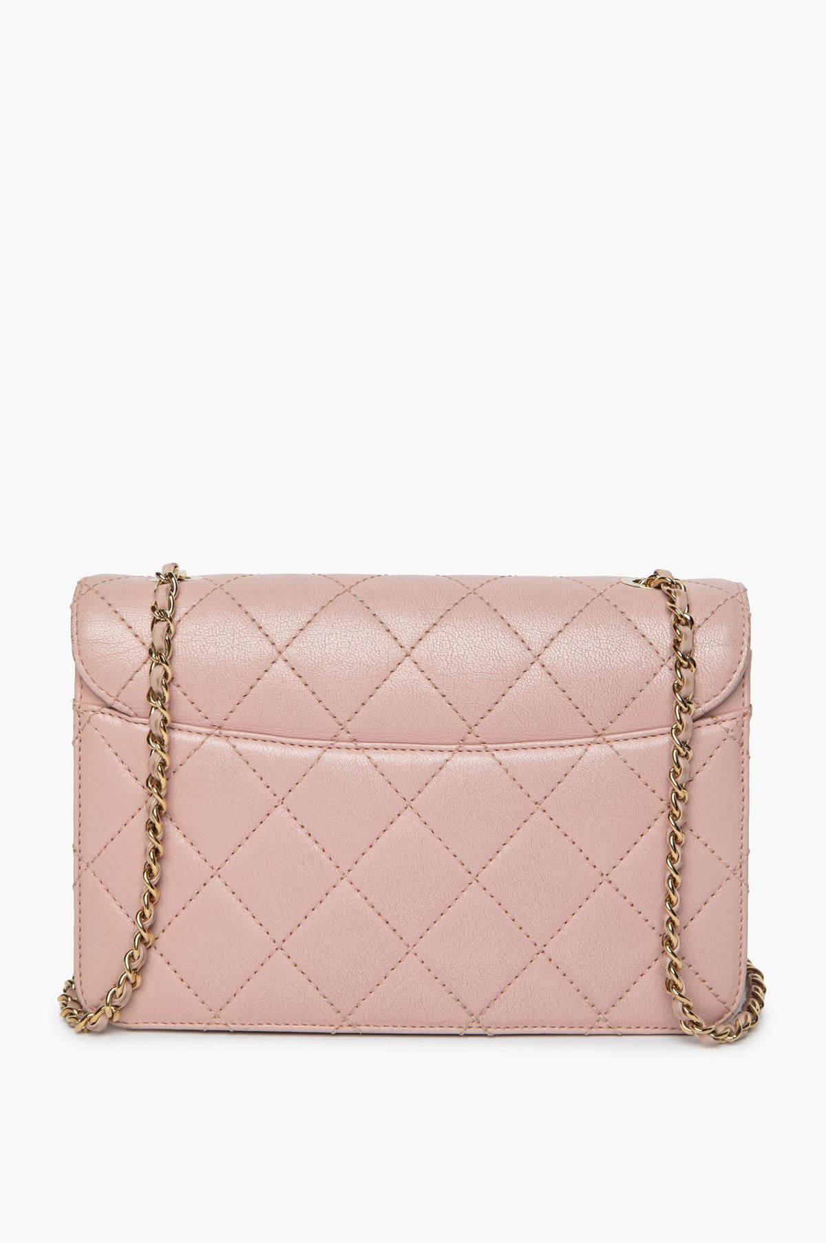 Chanel Pink Quilted Sheepskin Mini Beauty Lock Flap Bag