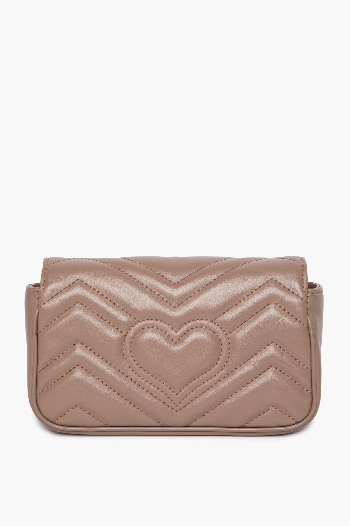 Gucci Rose Beige Matelassé Calfskin GG Marmont Super Mini Bag