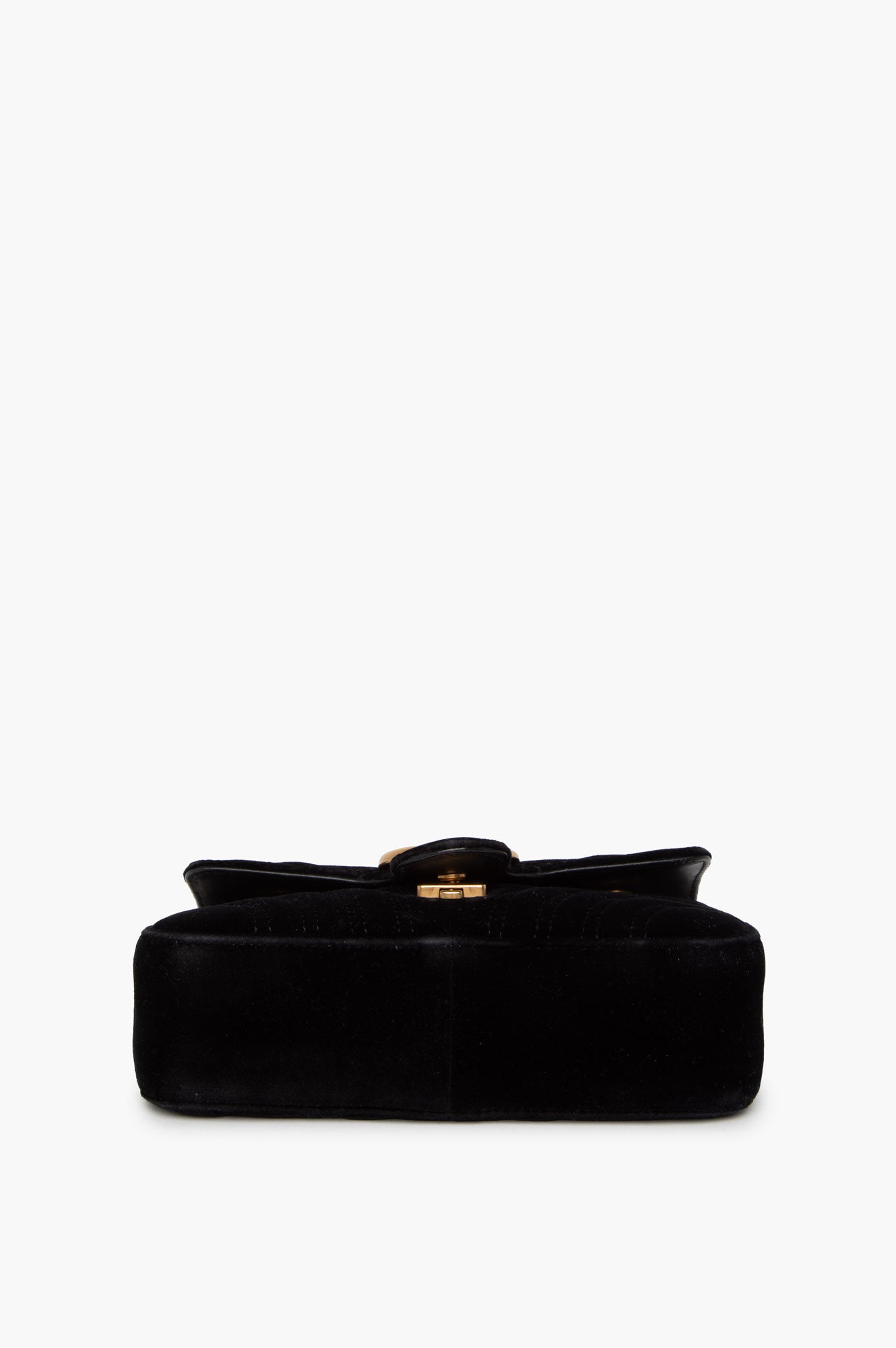 Gucci Black GG Marmont Velvet Bag