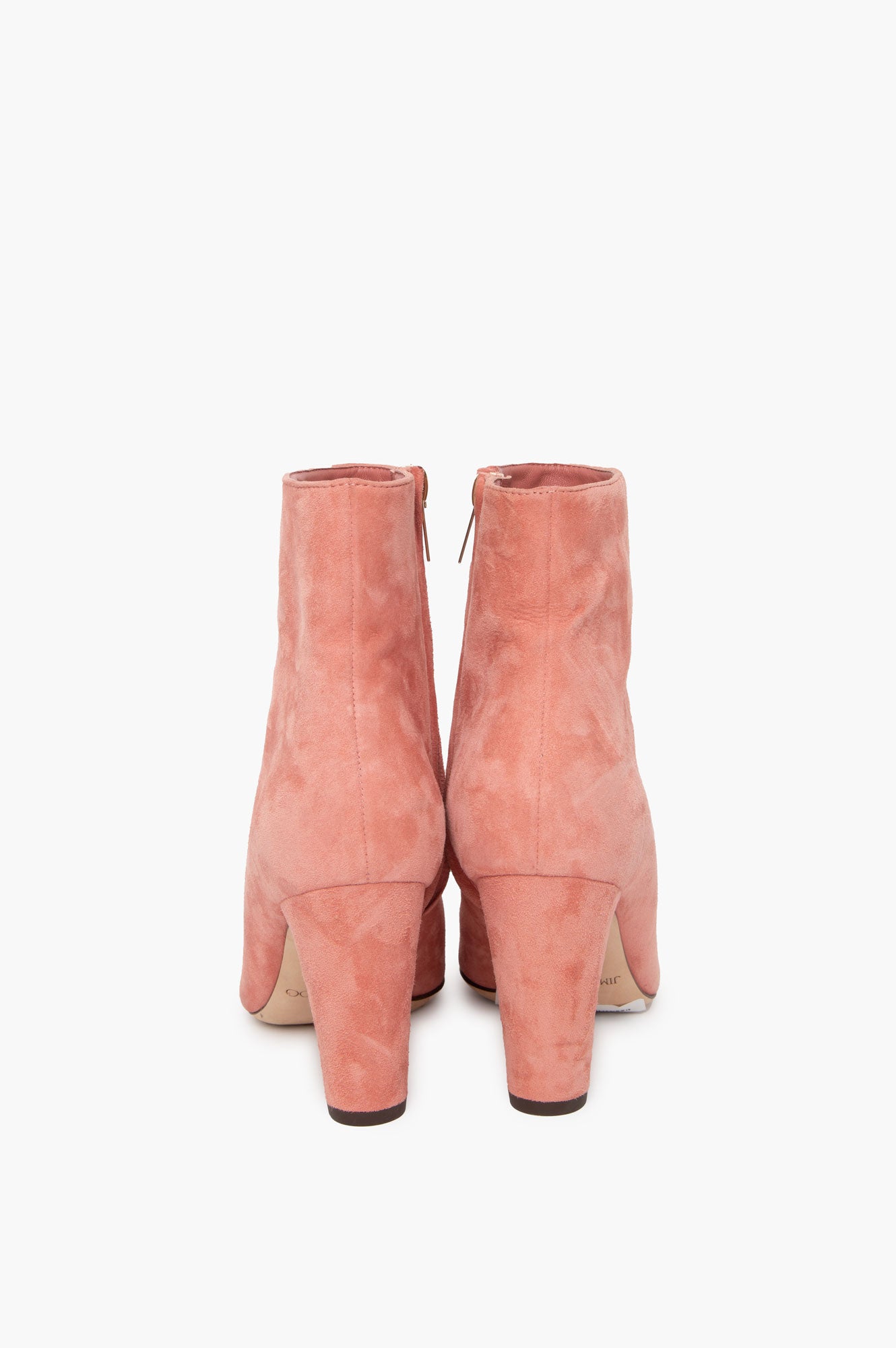 Jimmy Choo Suede Peach Rose Boots Size 36