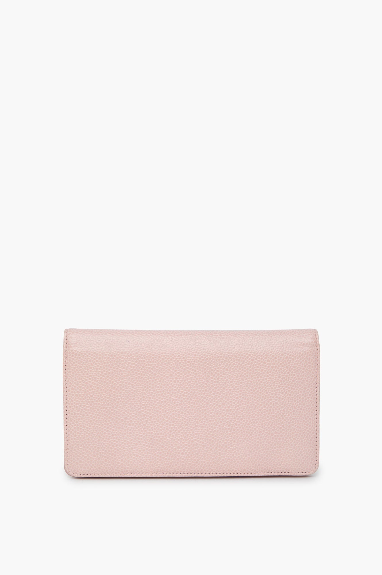 Chanel Pink Cavier Bi-Fold Wallet