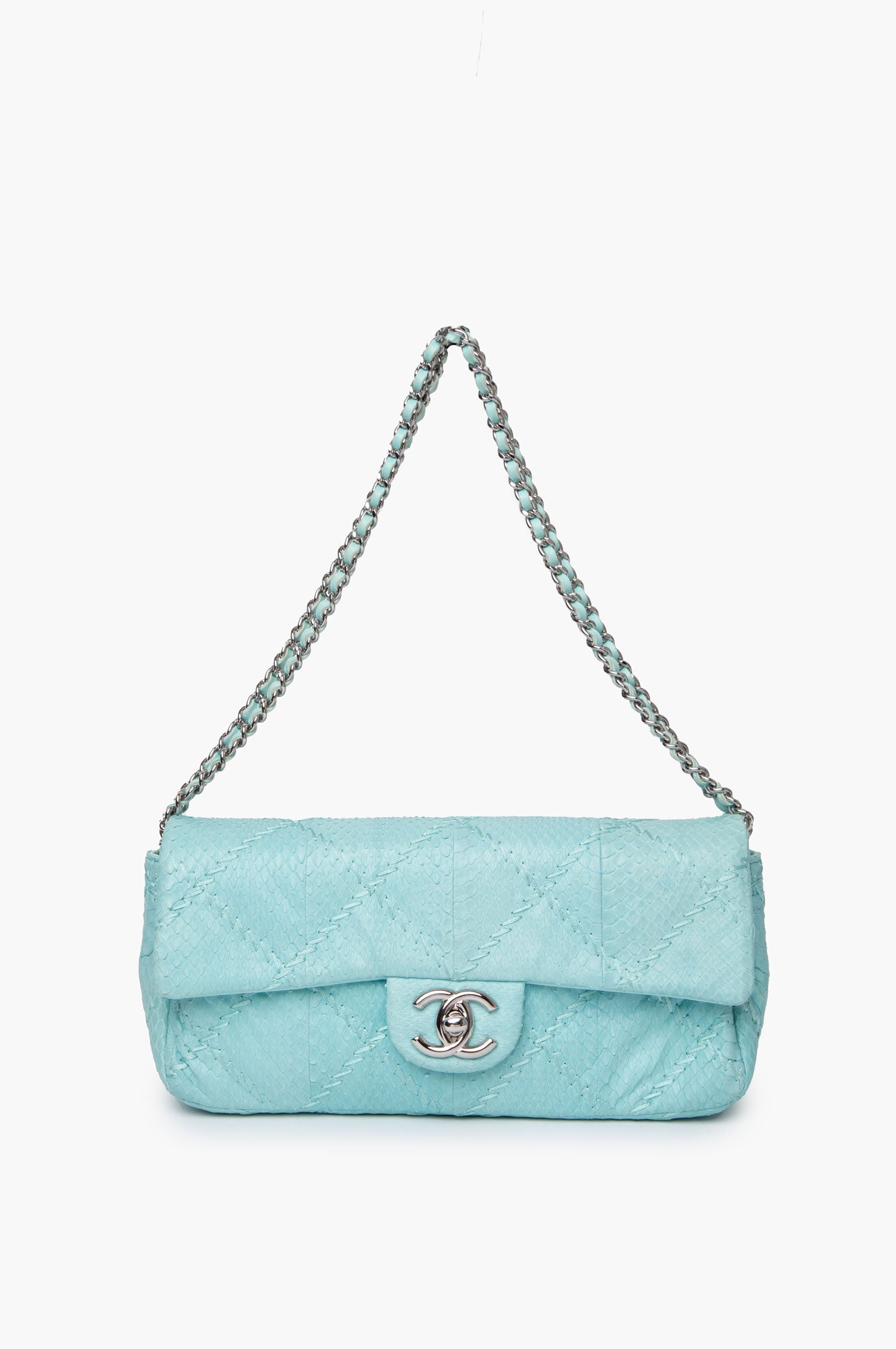 Chanel Blue Ultimate Stitch EW Flap Bag