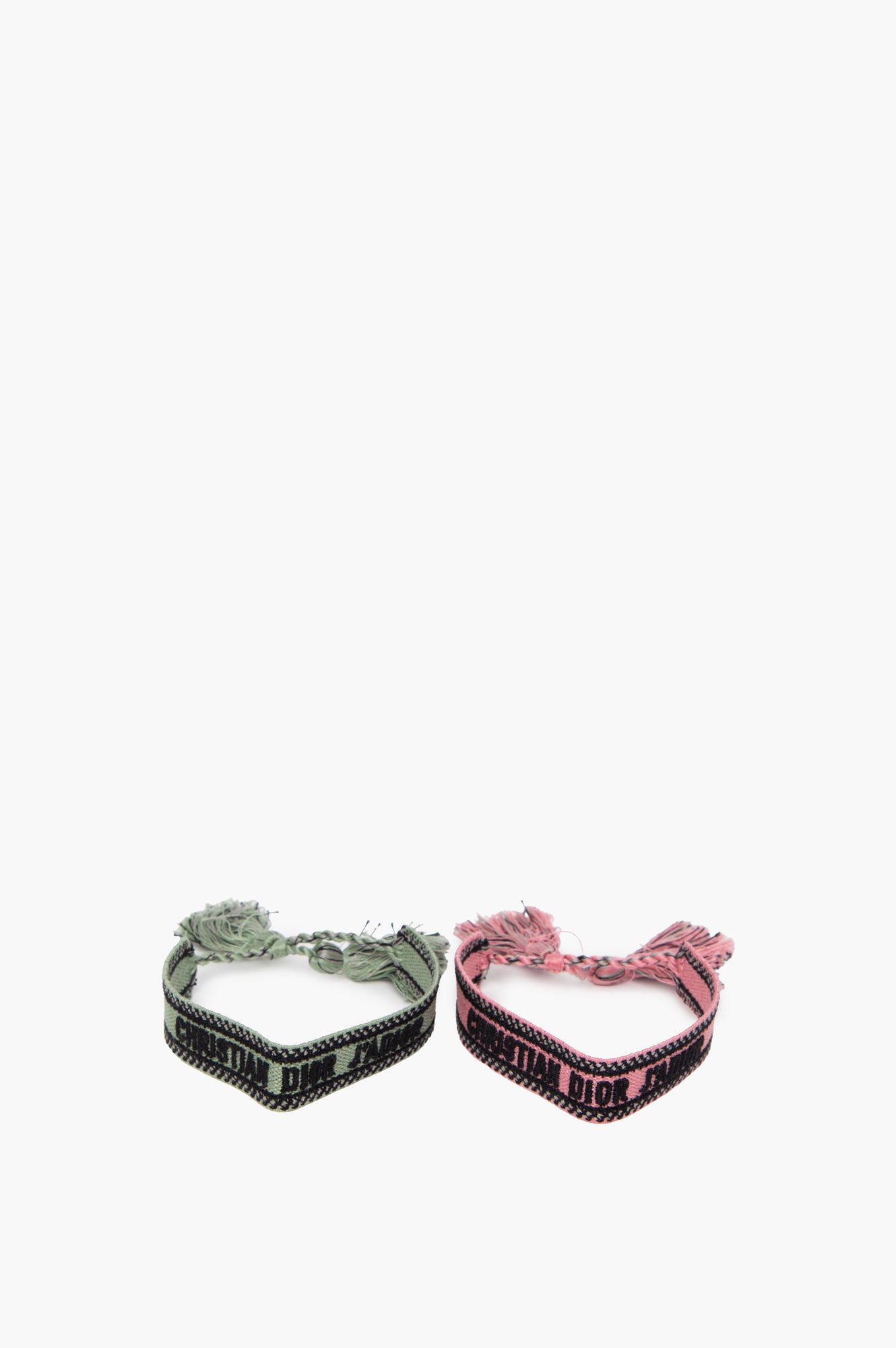 Christian Dior Bracelet Set in Pink/Green
