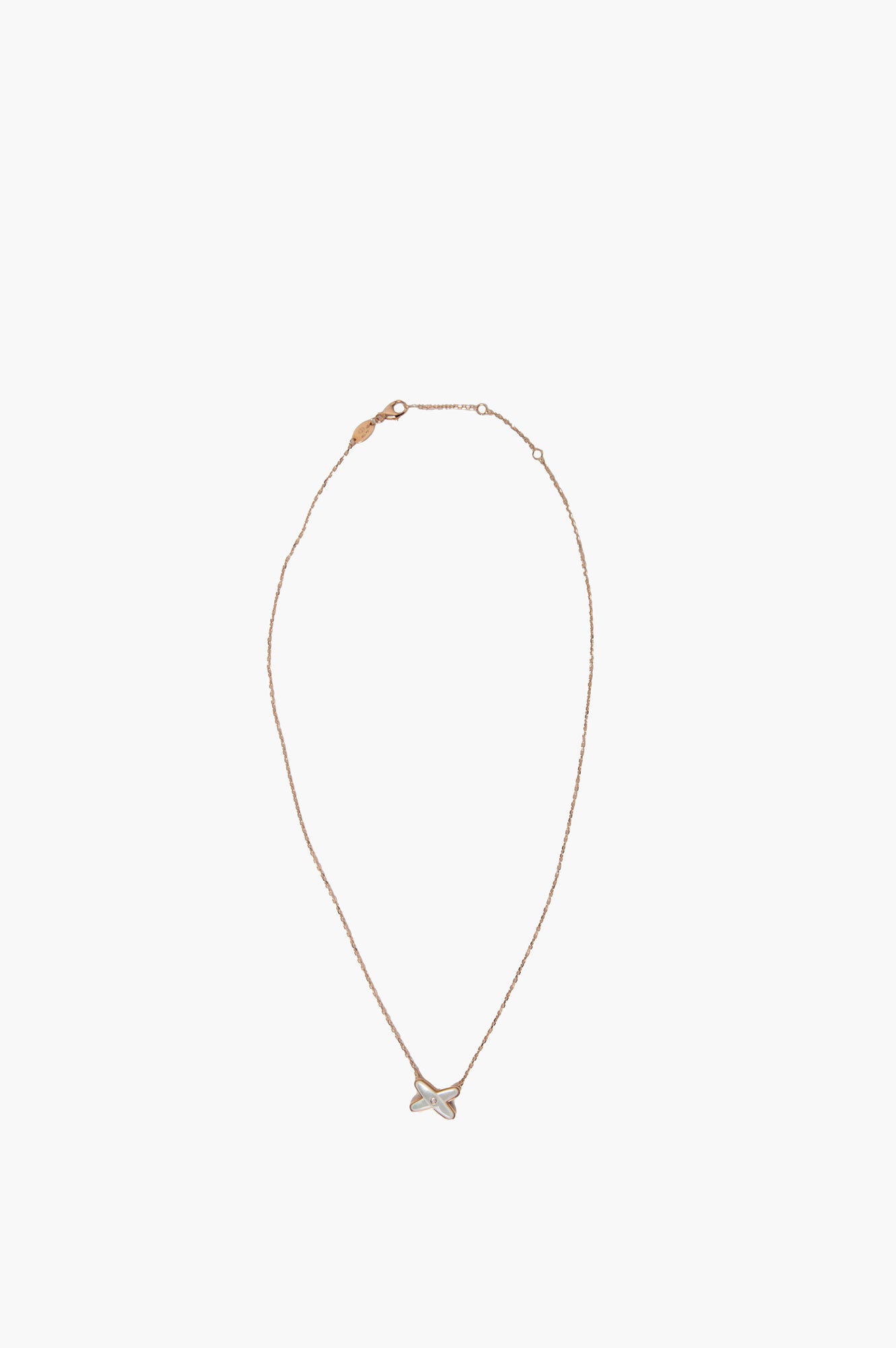 Chaumet Jeux De Liens Rose Gold MOP Diamond Necklace