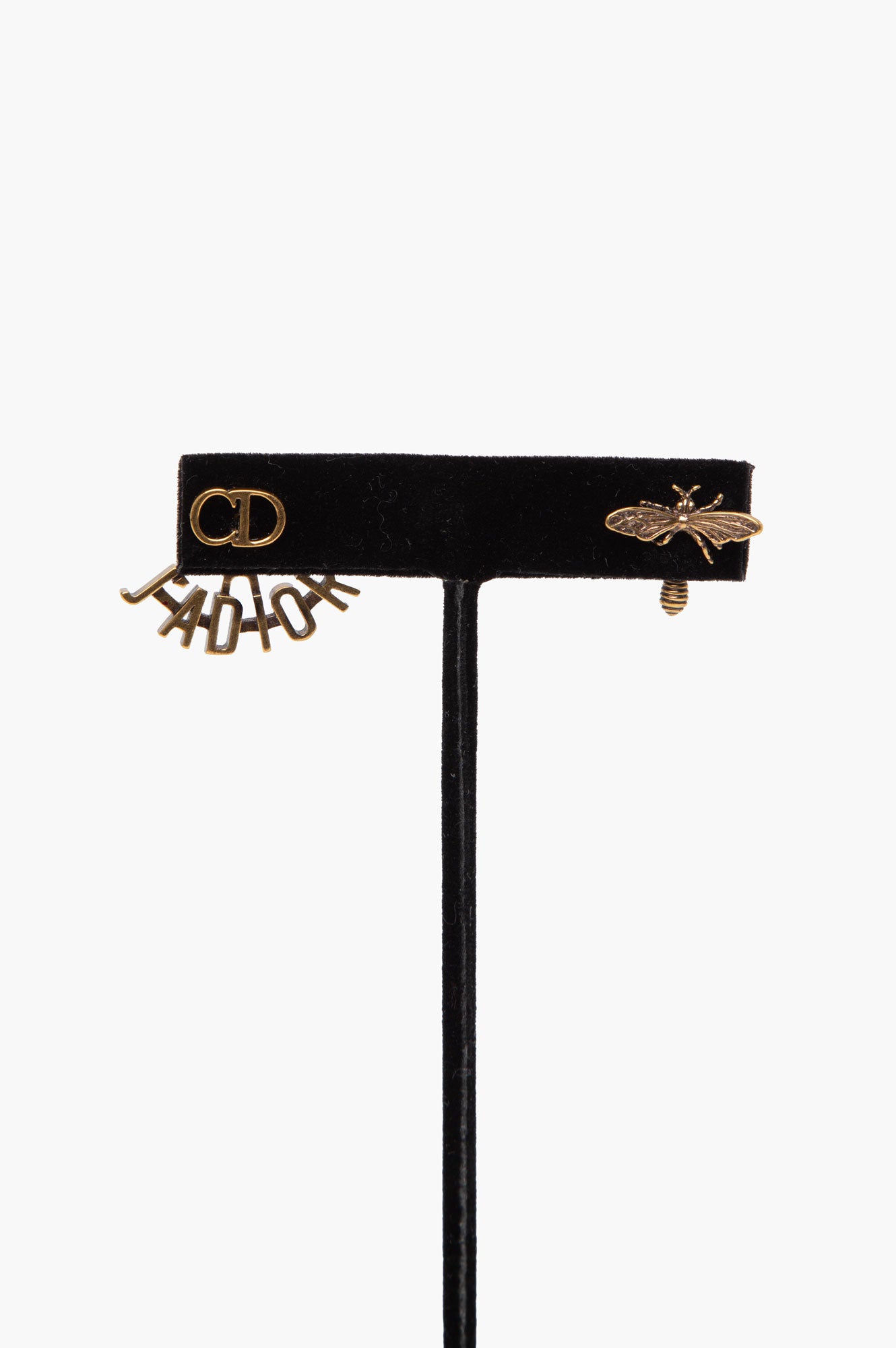 Christian Dior Gold Tone J'Adior Bee Earrings