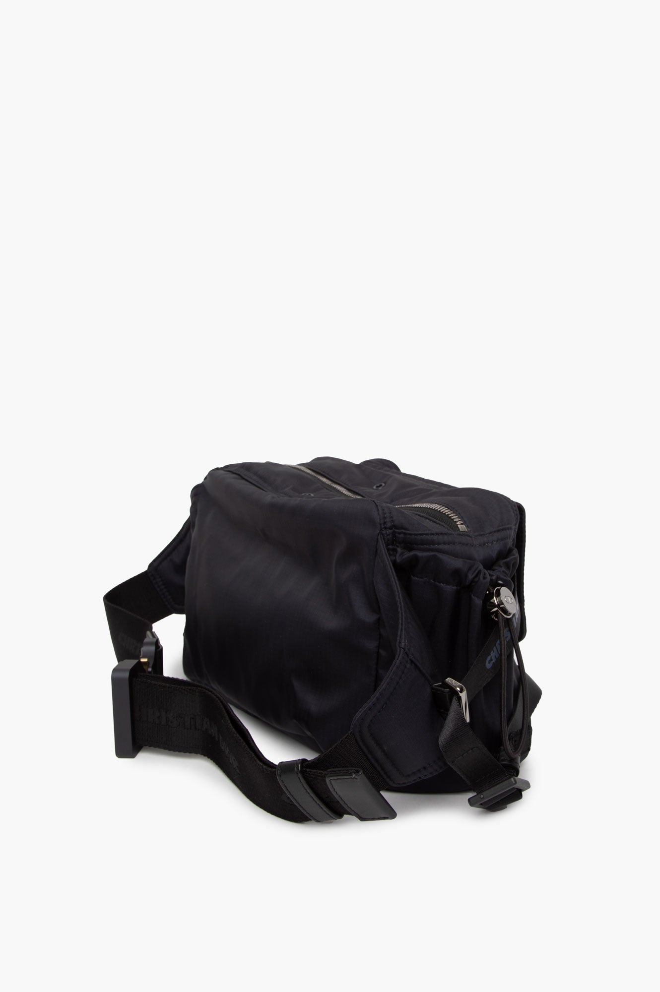 Christian Dior Black Nylon Saddle Waist Bag