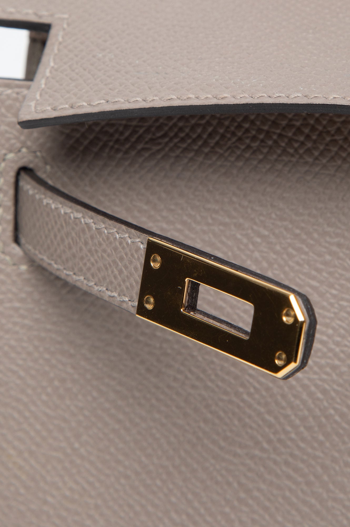 Hermes 2017 Mini Kelly II Etaupe GHW Bag