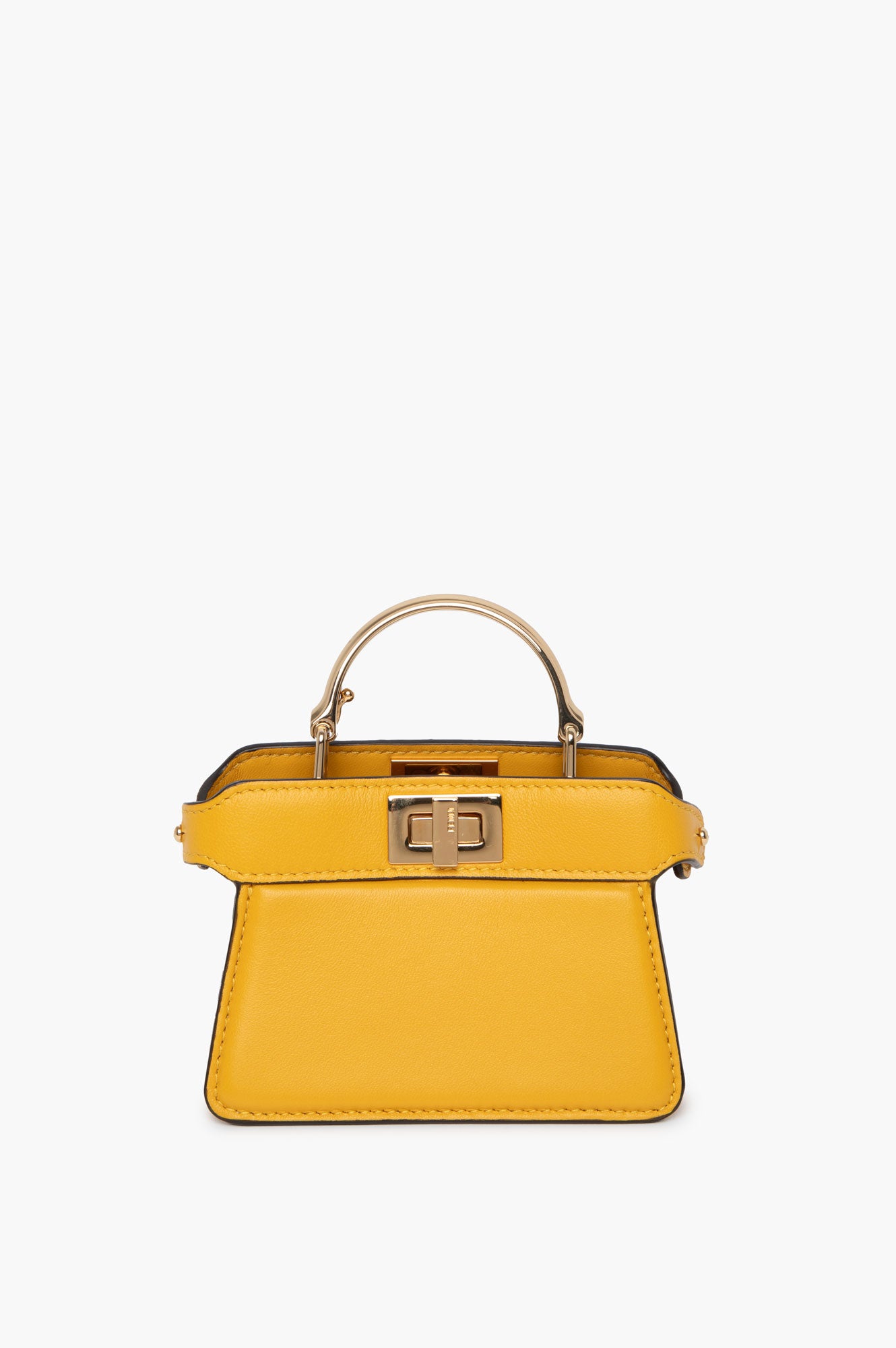 Fendi Yellow Micro Peekaboo Bag