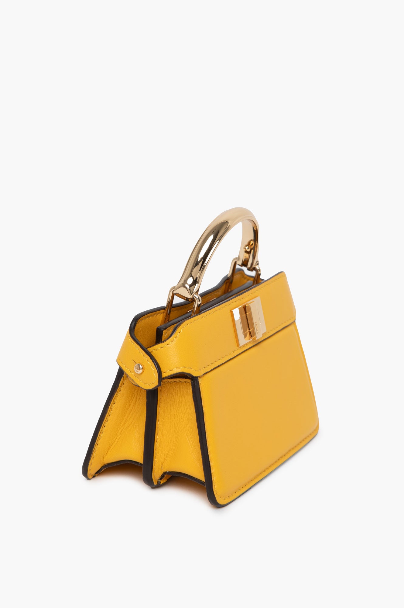 Fendi Yellow Micro Peekaboo Bag