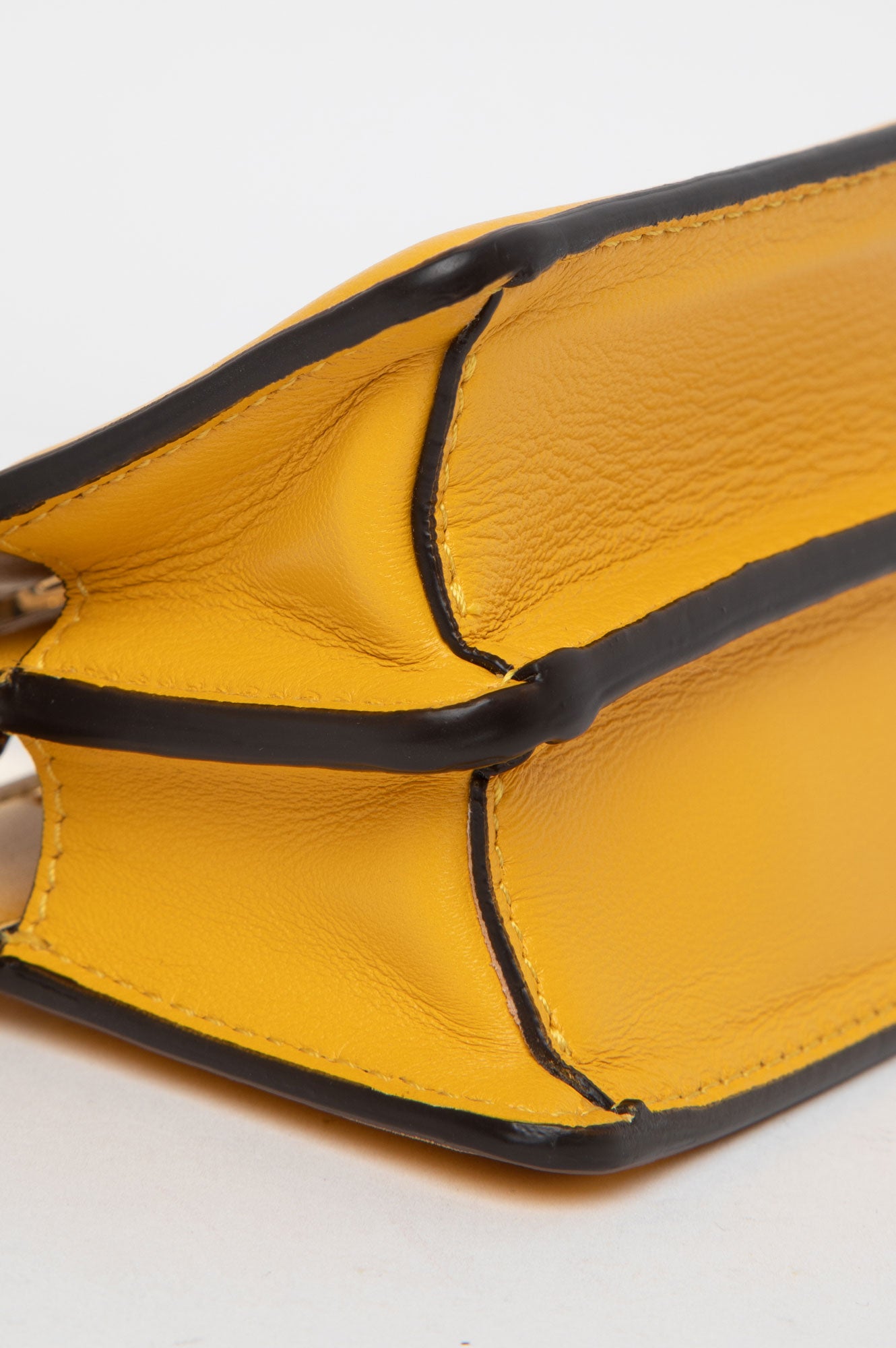 Fendi Yellow Micro Peekaboo Bag