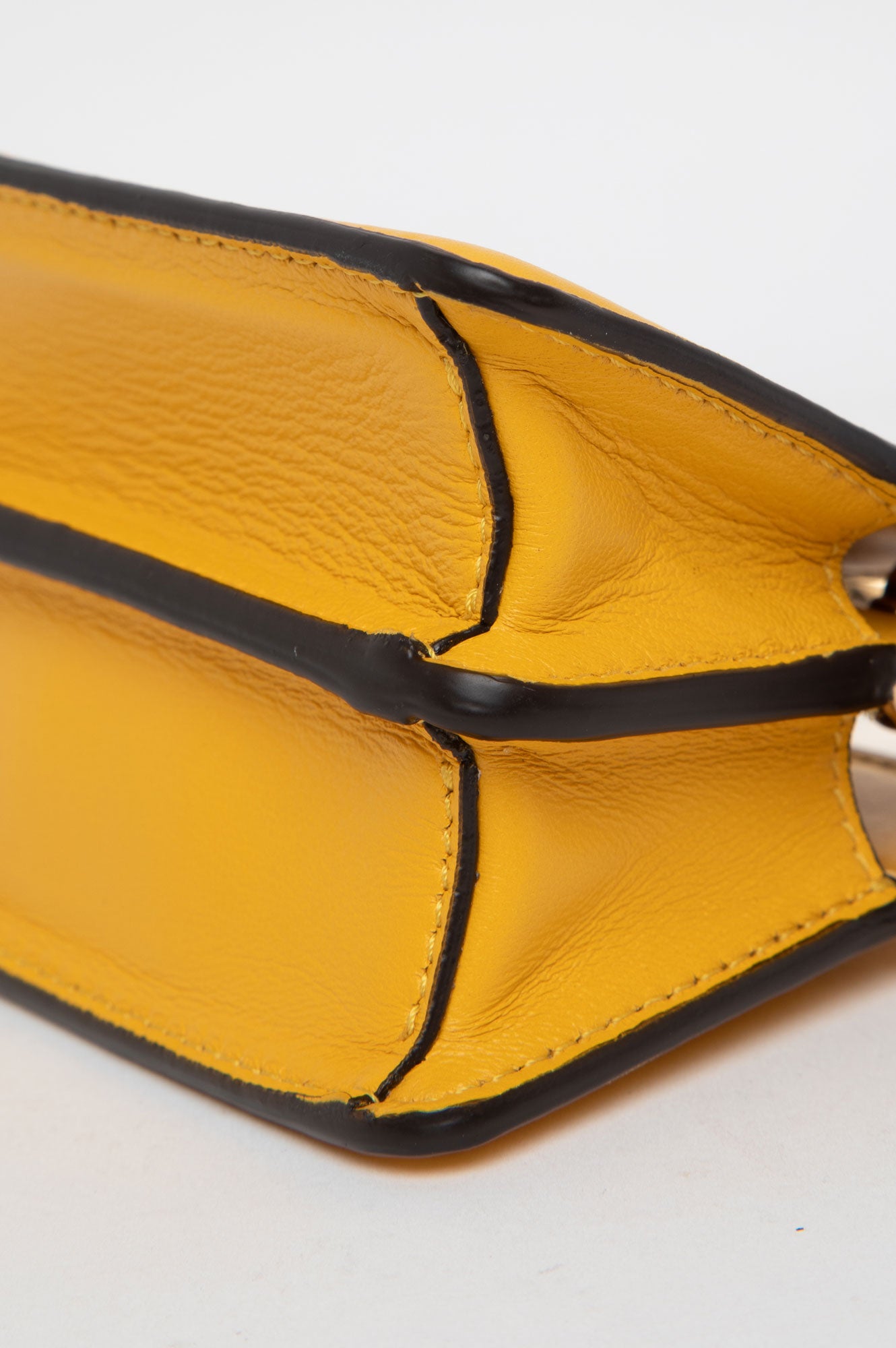 Fendi Yellow Micro Peekaboo Bag