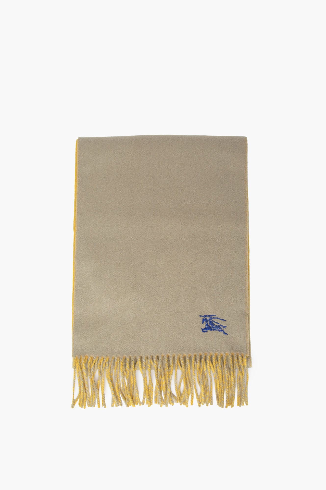 Burberry Yellow Shrub Cashmere Scarf