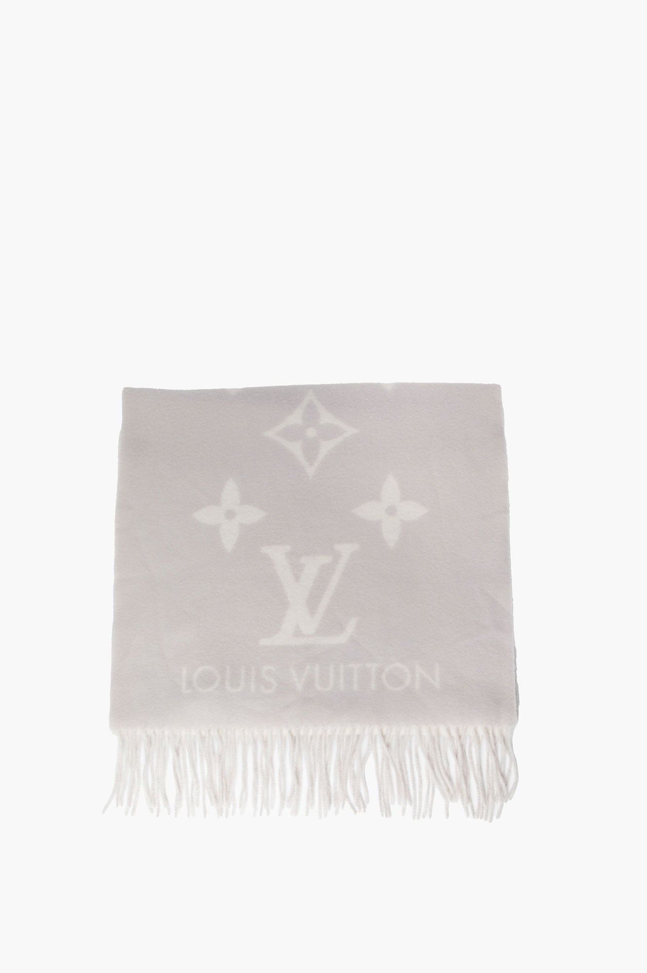Louis Vuitton Light Grey Reykjavik Cashmere Scarf