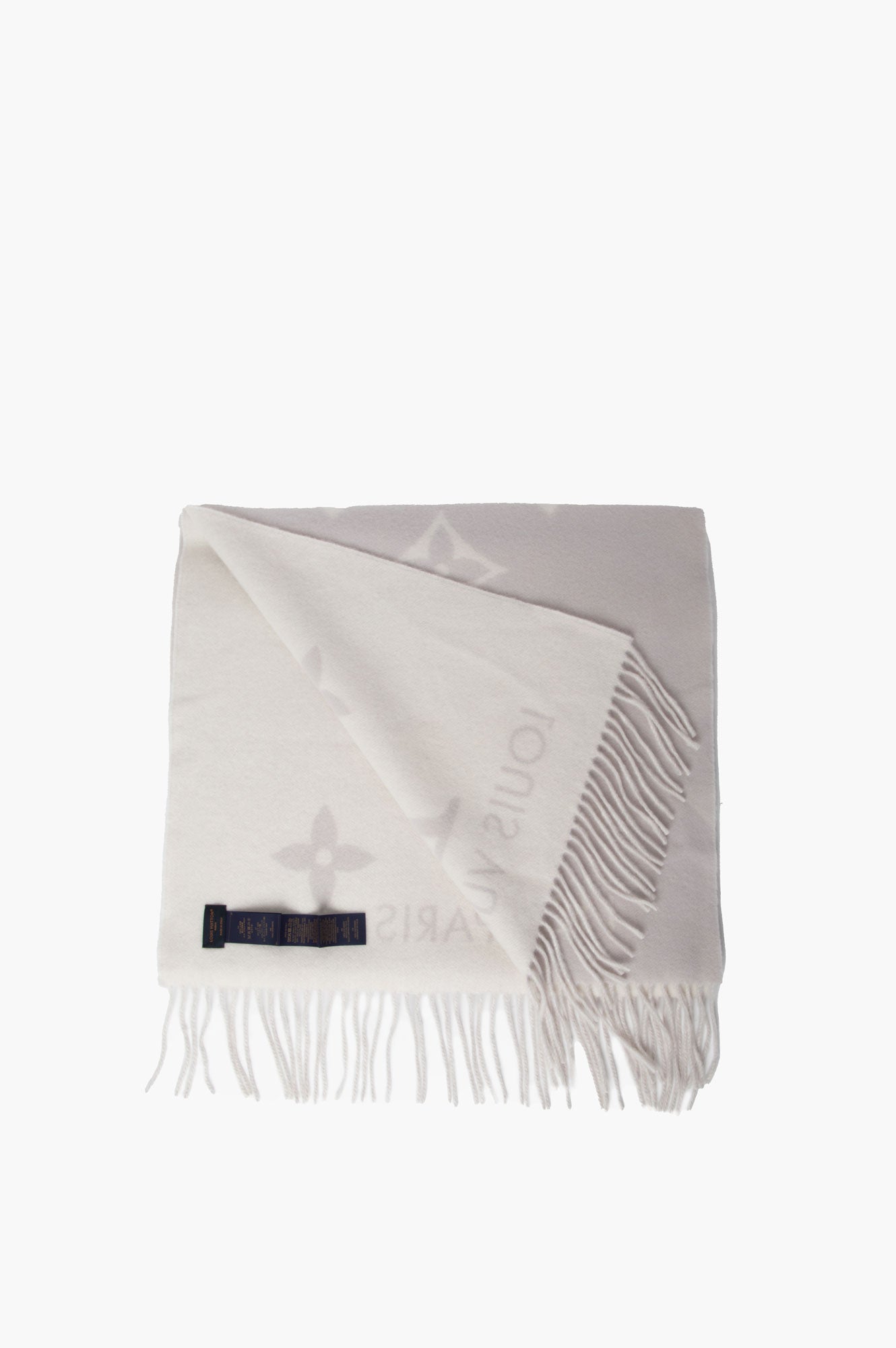 Louis Vuitton Light Grey Reykjavik Cashmere Scarf