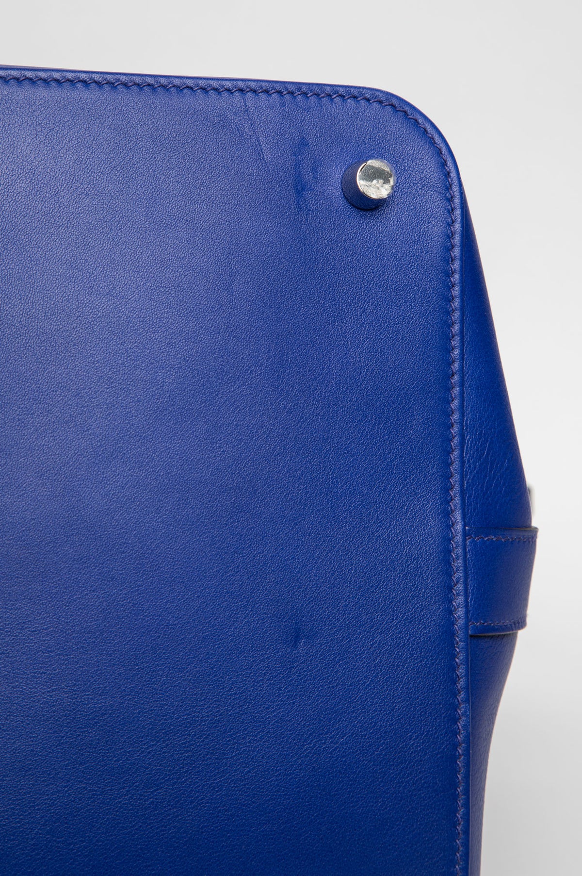 Hermès 2012 Bleu Electrique Swift Toolbox 33 Bag