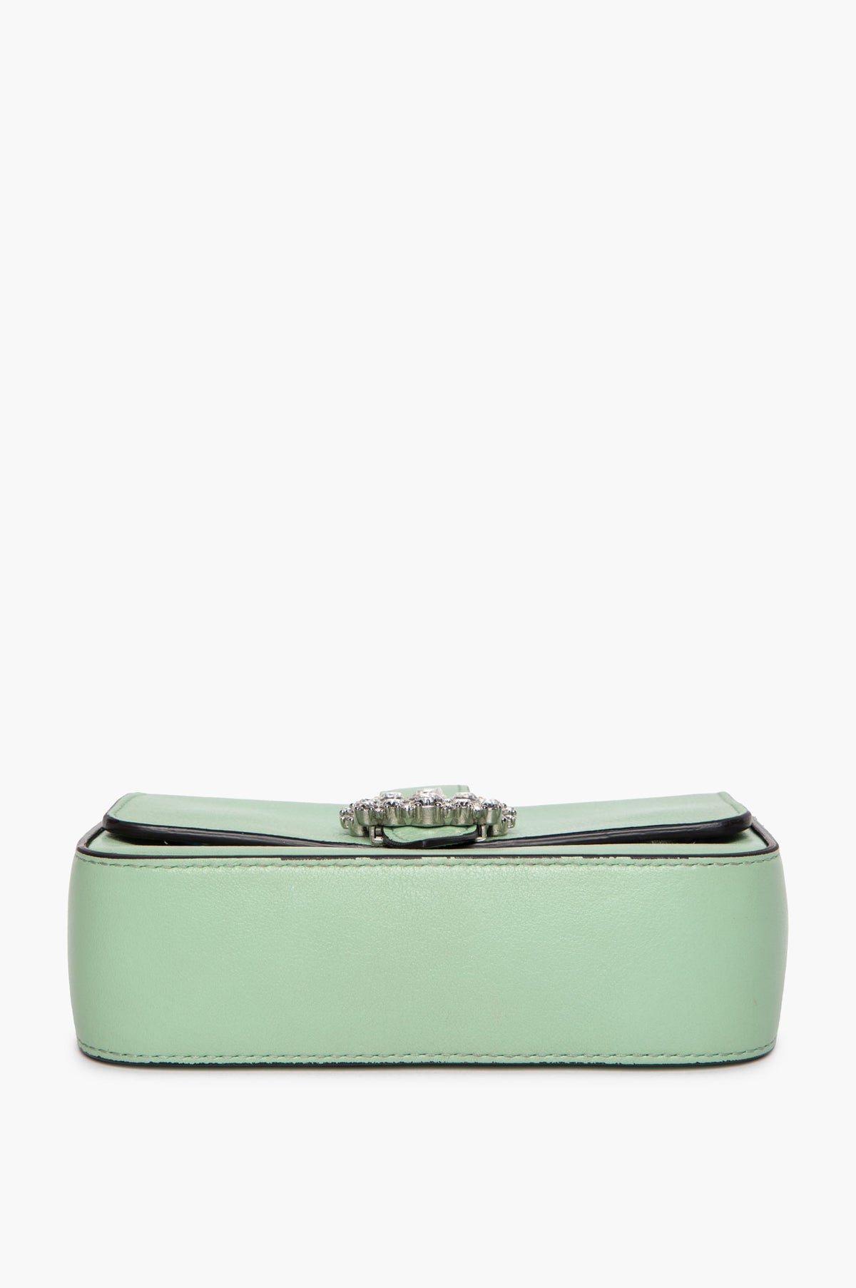 Jimmy Choo Pistachio Leather Crystal Embellished Cheri Bag