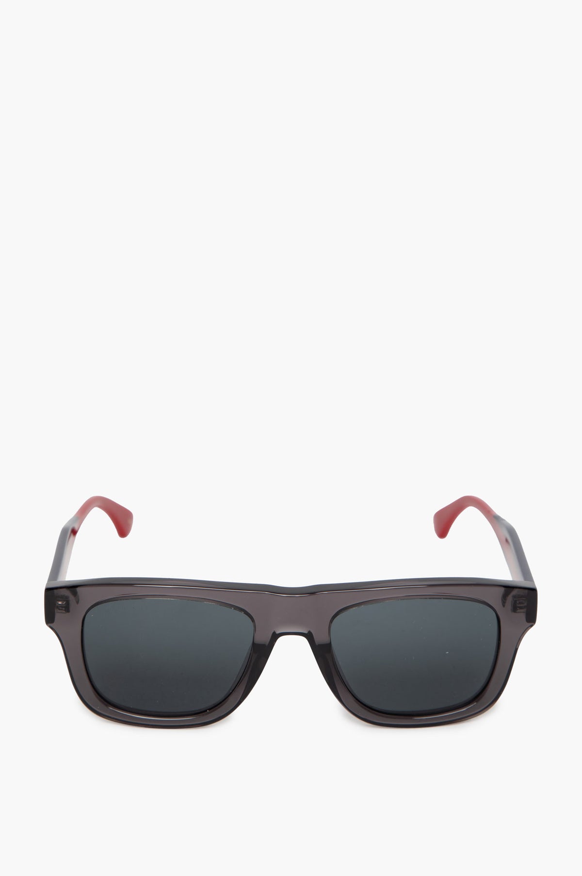 Gucci Grey Acetate Square Striped GG1991S Sunglasses