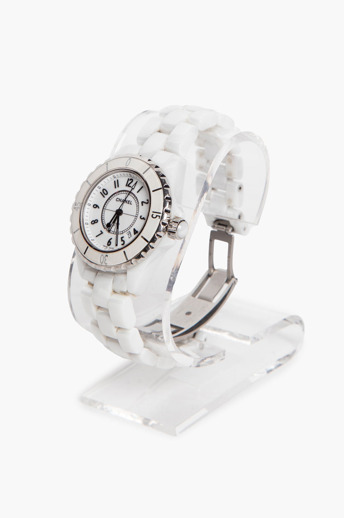 Chanel 2007 White Ceramic J12 Watch