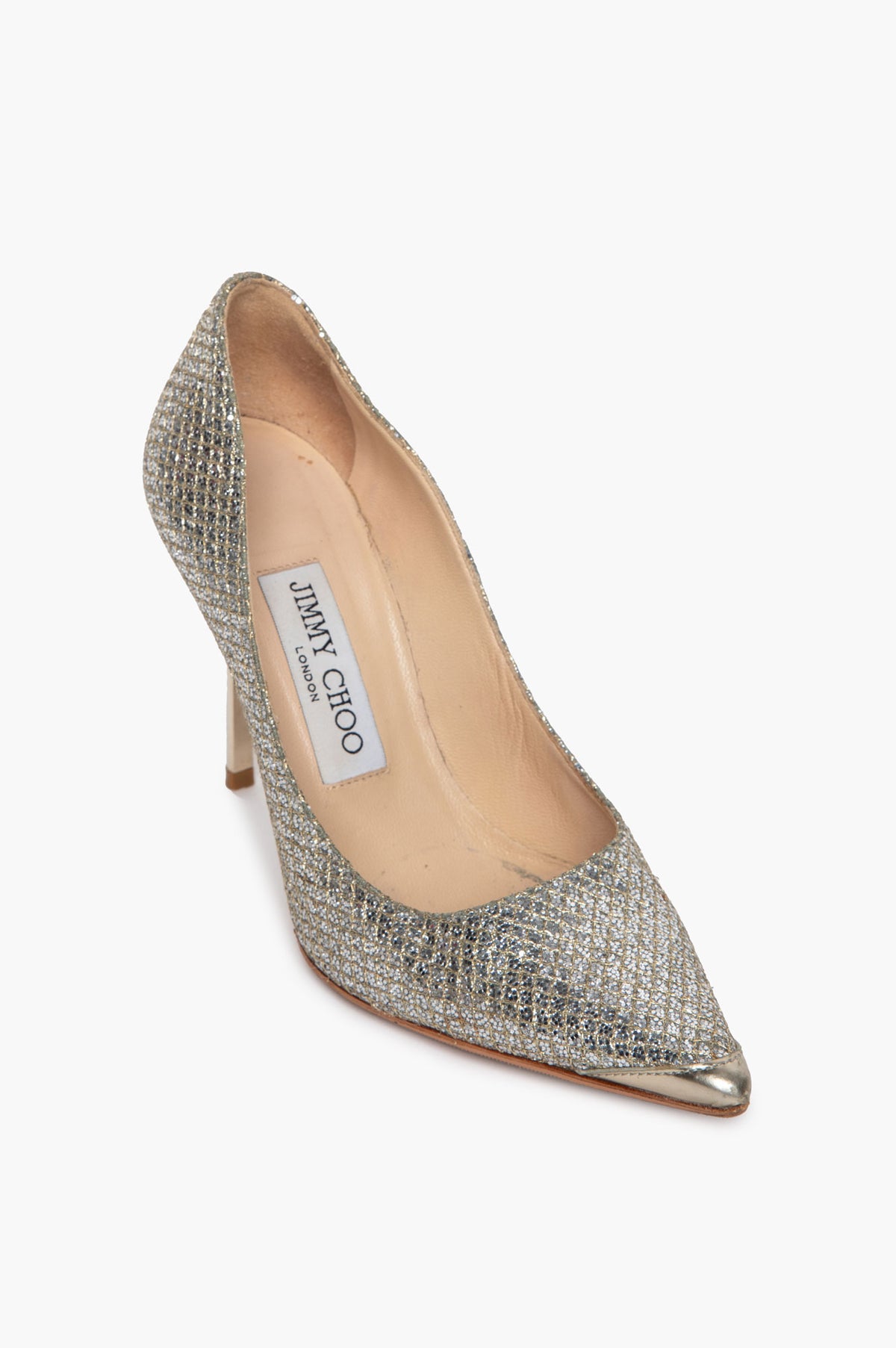 Jimmy Choo Cream Patent Aurelie 65 Pumps Size 35