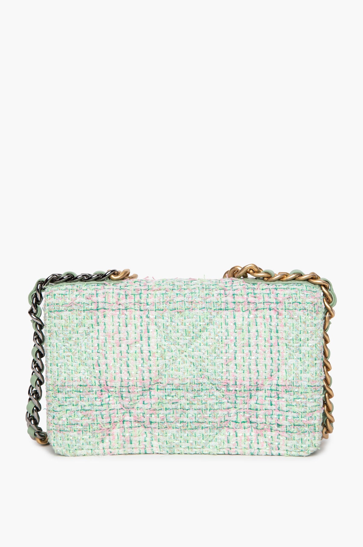 Chanel Cruise 2024 Green Iridescent Tweed 19 WOC