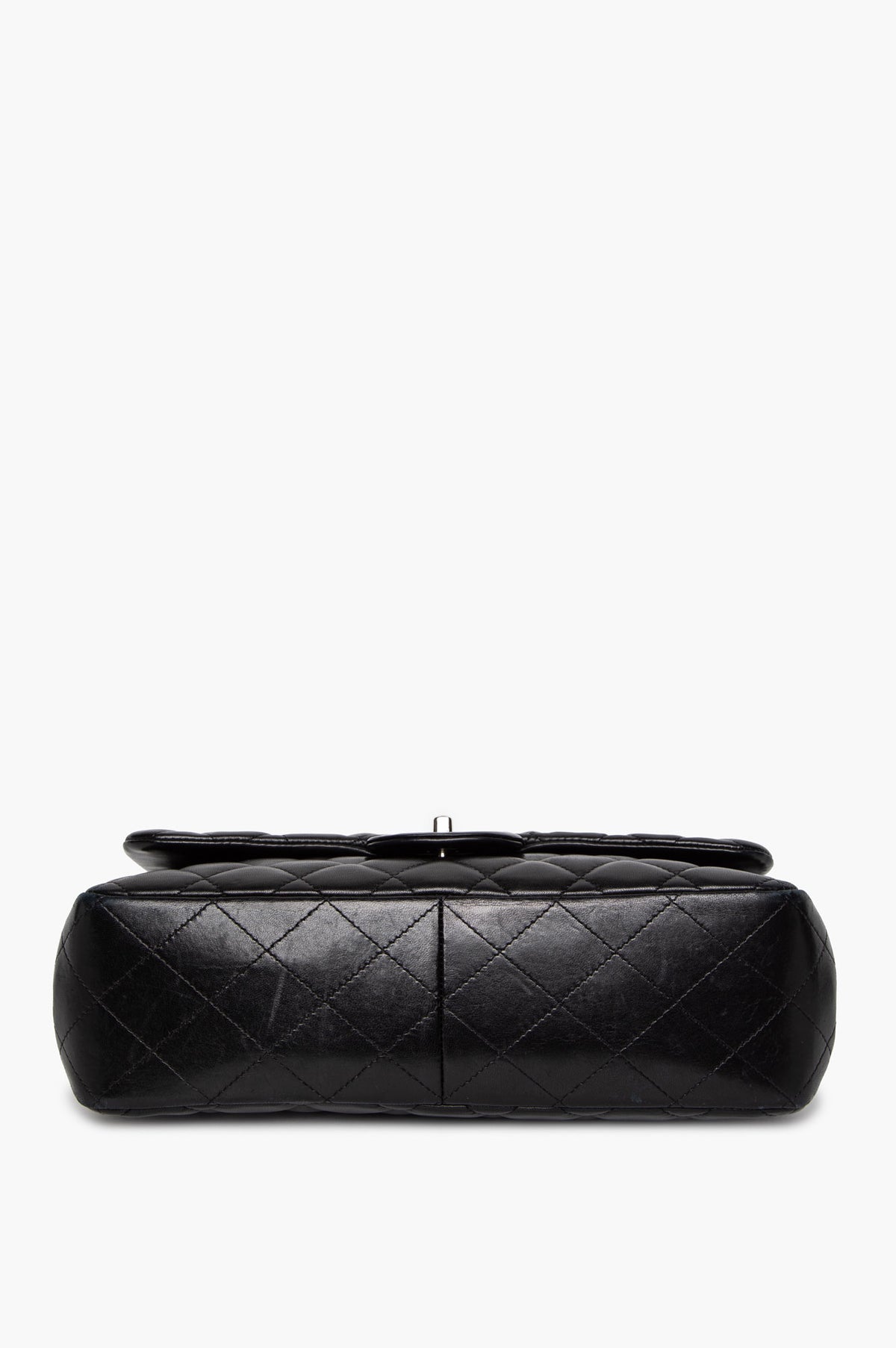 Chanel Black Lambskin Large Single Flap Bag