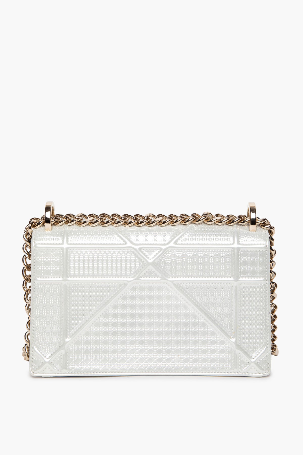 Christian Dior Pearl Patent Small Diorama Bag