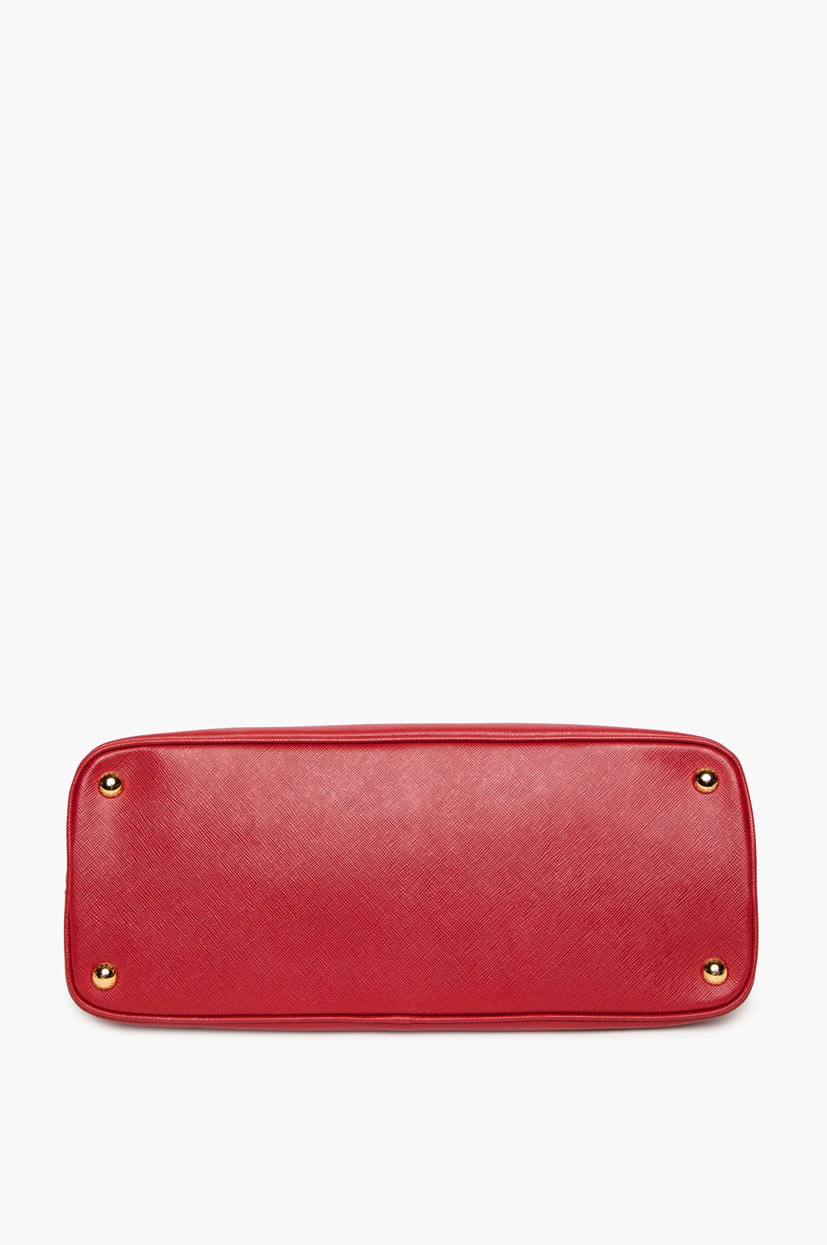 Prada Red/White Bicolour Saffiano Lux Medium Promenade Tote