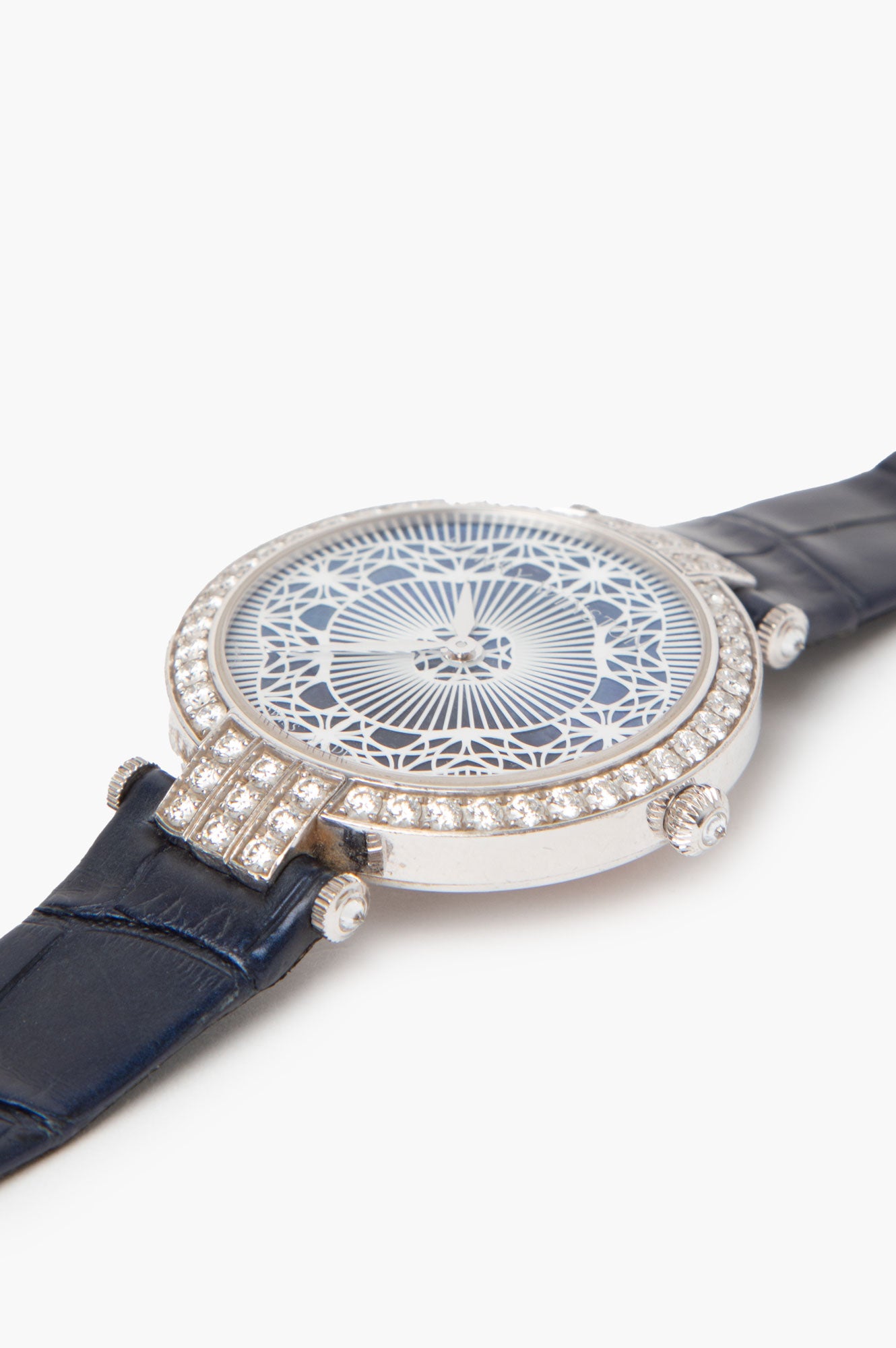 Harry Winston Blue Premier Pearly Lace Automatic 36mm Watch