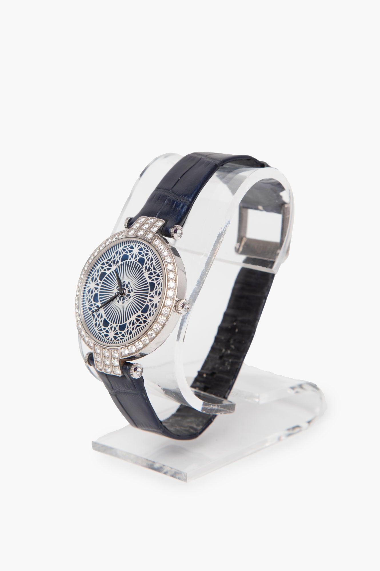 Harry Winston Blue Premier Pearly Lace Automatic 36mm Watch