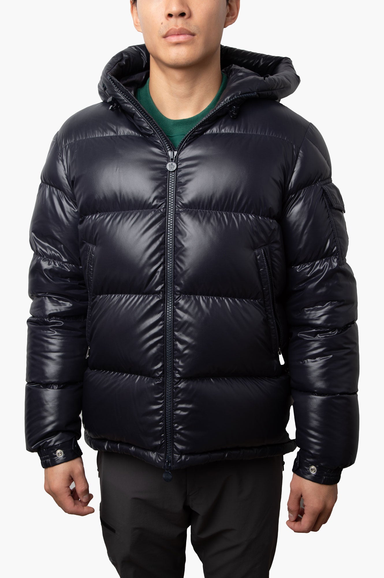 Moncler Navy Puffer Jacket Size 3