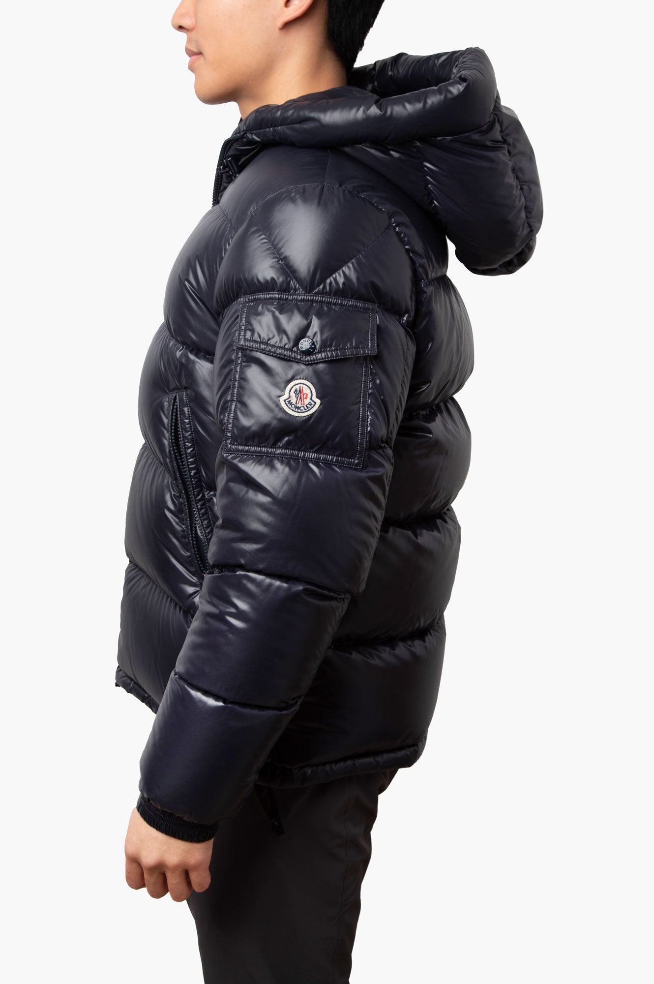 Moncler Navy Puffer Jacket Size 3