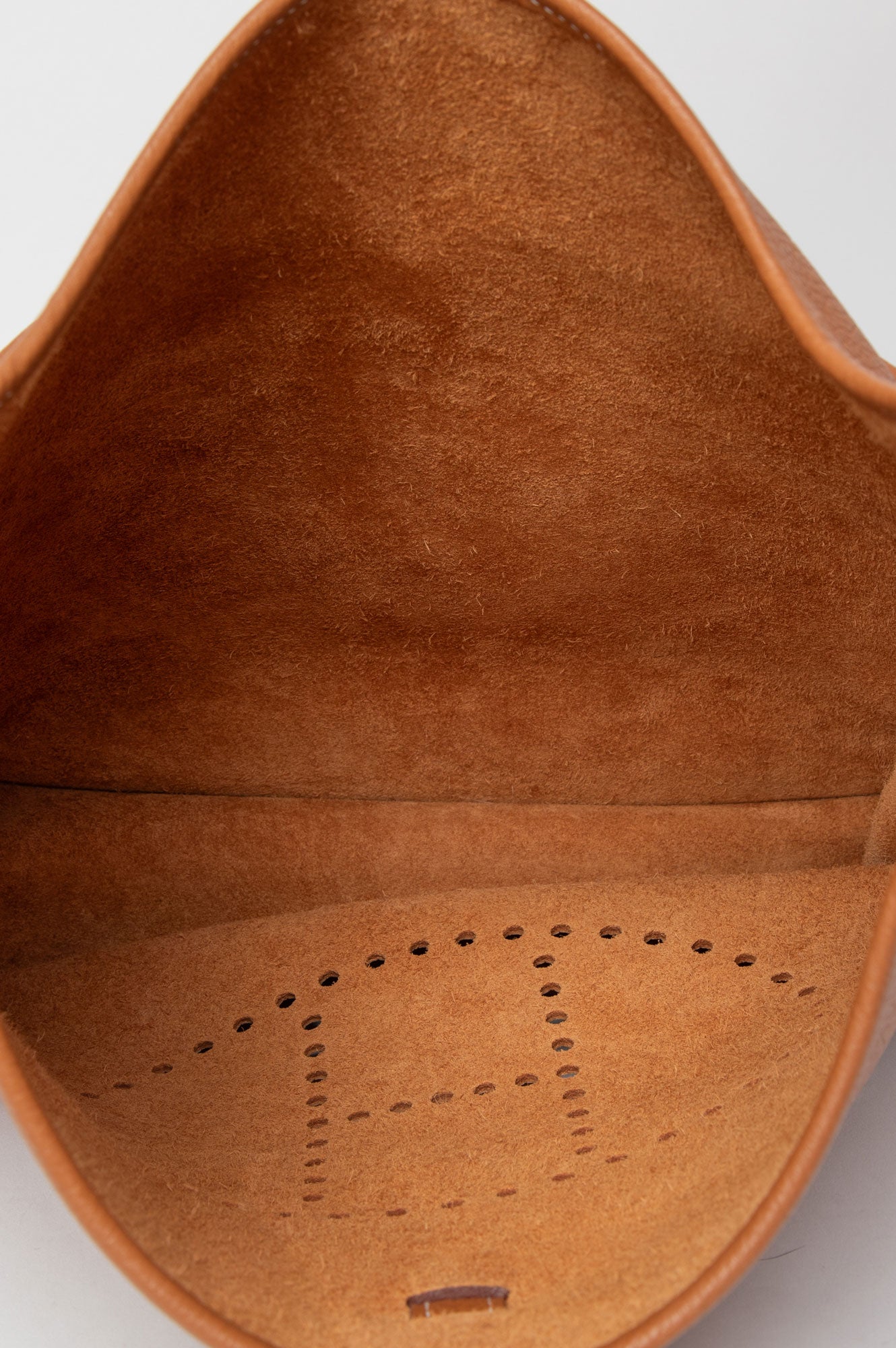 Hermes 2015 Gold Evelyne GM Clemence Palladium Bag