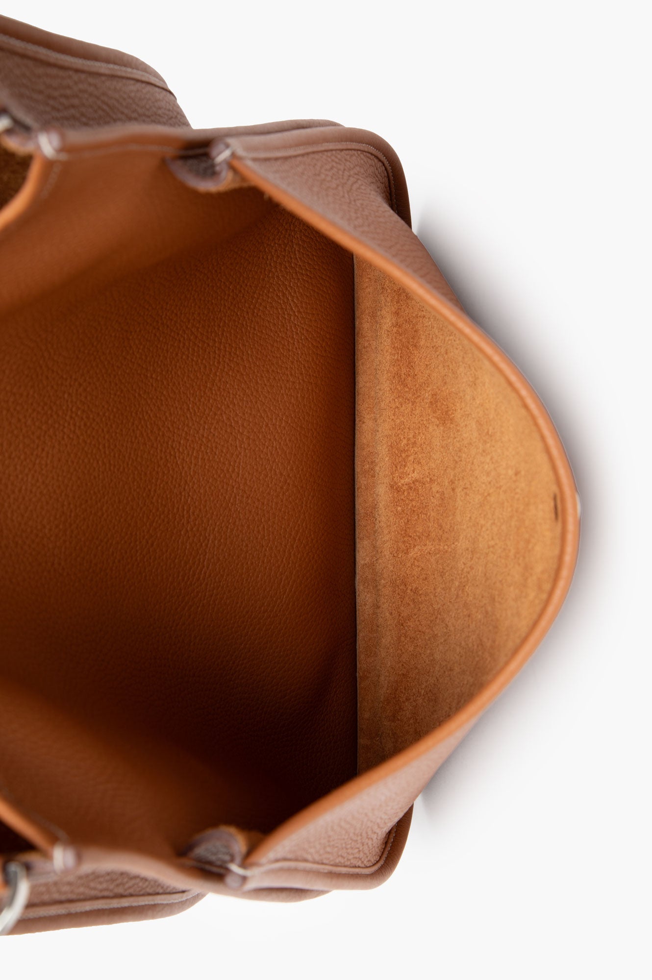 Hermes 2015 Gold Evelyne GM Clemence Palladium Bag