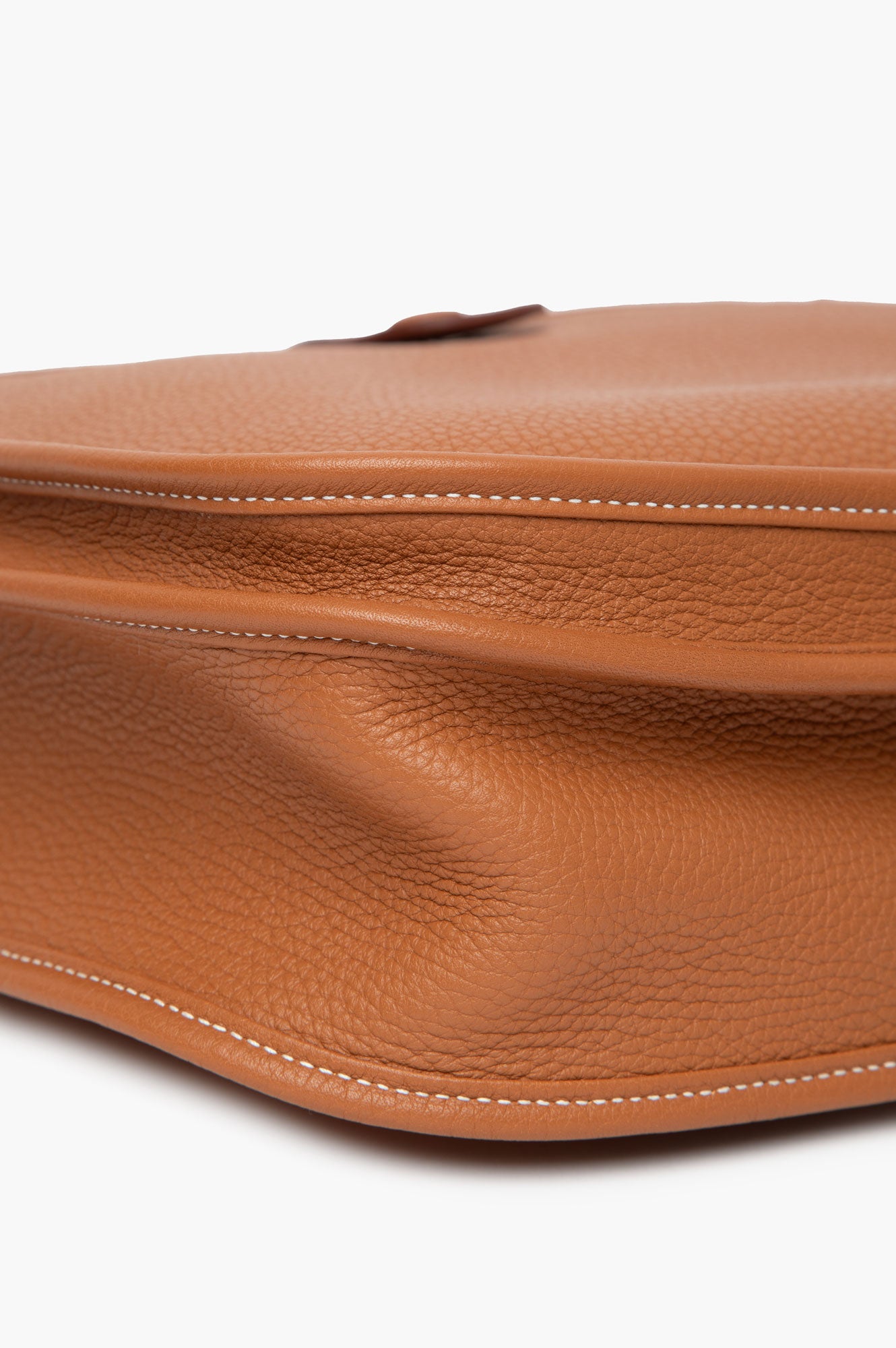 Hermes 2015 Gold Evelyne GM Clemence Palladium Bag