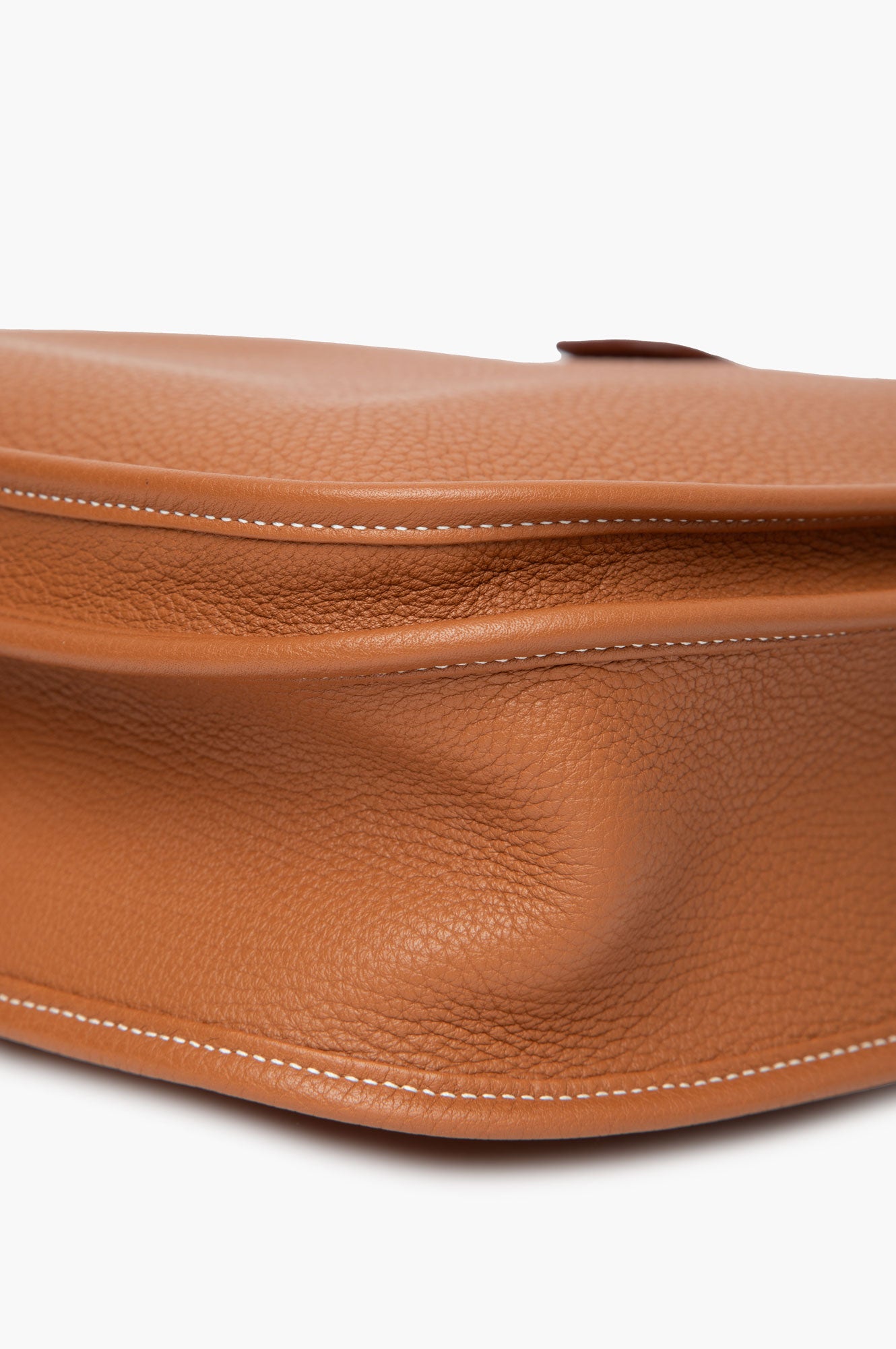 Hermes 2015 Gold Evelyne GM Clemence Palladium Bag